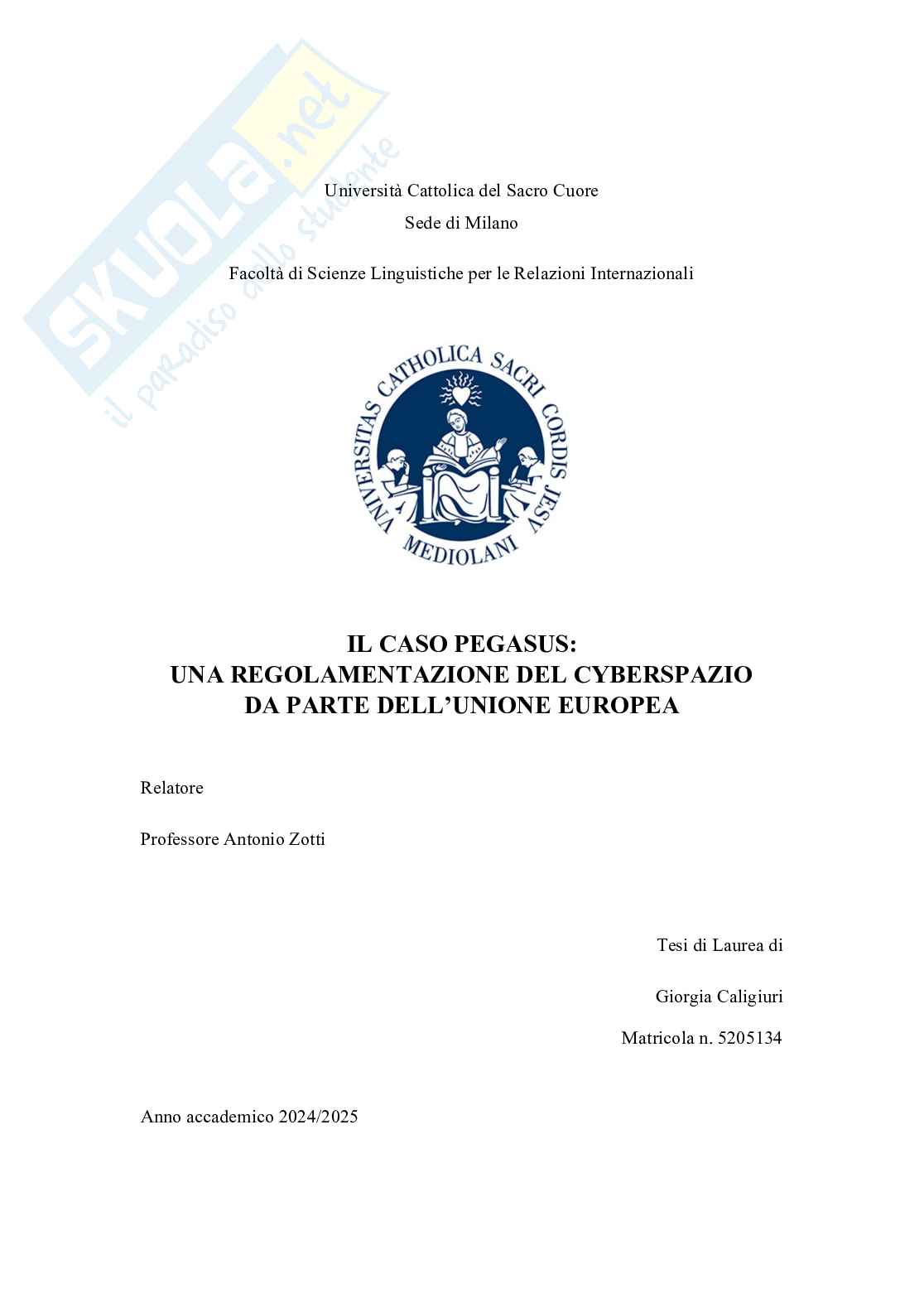 Caso Pegasus: una regolamentazione del cyberspazio da parte dell’Unione Europea Pag. 1