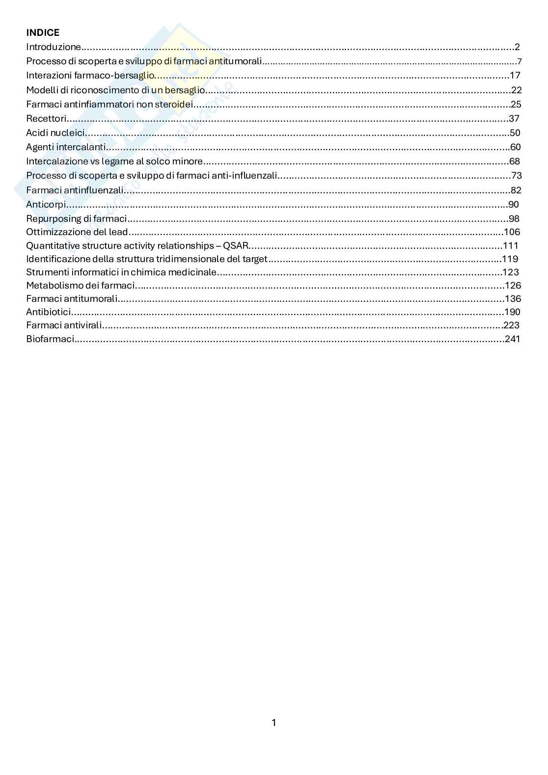 Chimica farmaceutica e tossicologica 1 Pag. 2