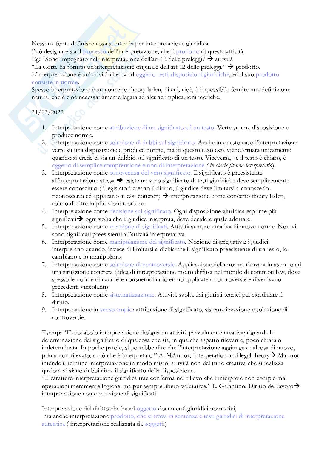 Appunti lezione Teoria generale del diritto  Pag. 16