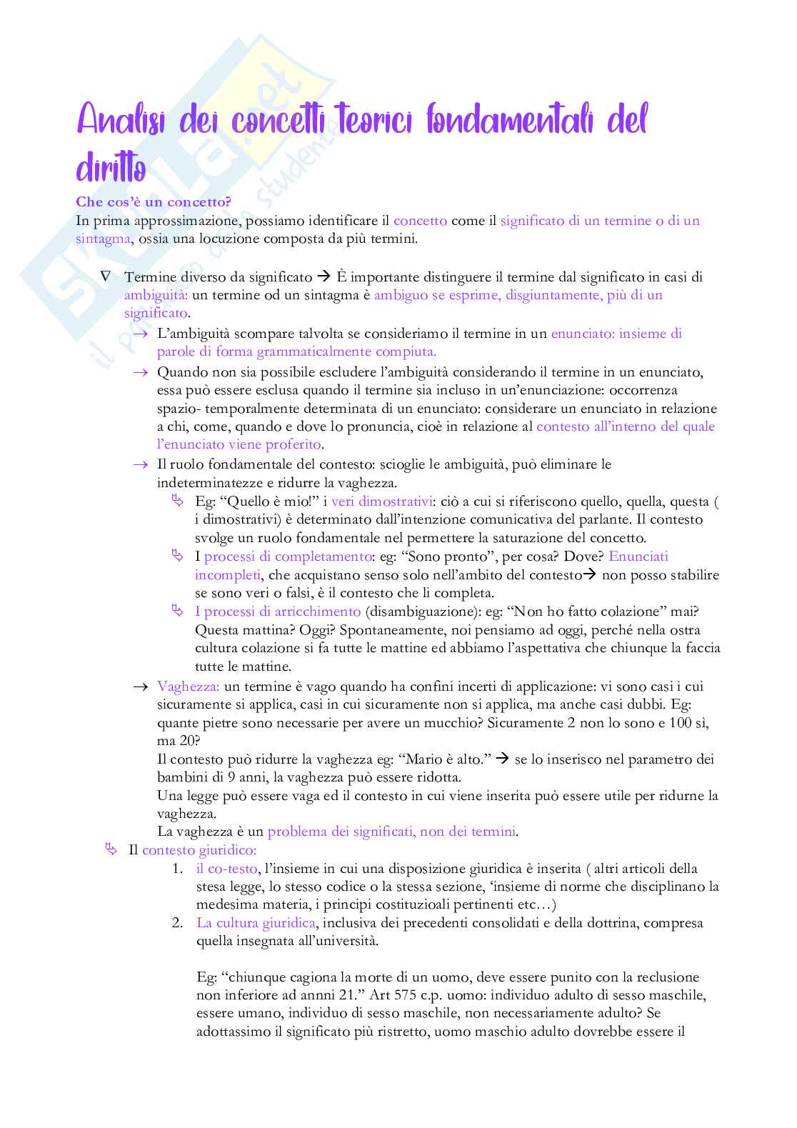 Appunti lezione Teoria generale del diritto  Pag. 2