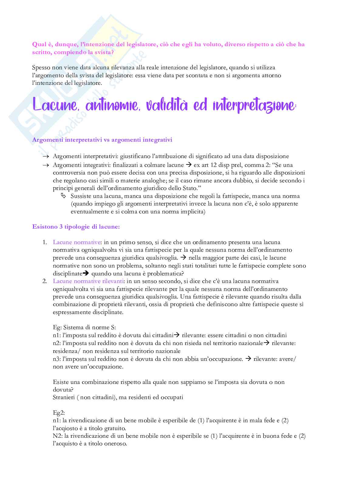 Appunti lezione Teoria generale del diritto  Pag. 31