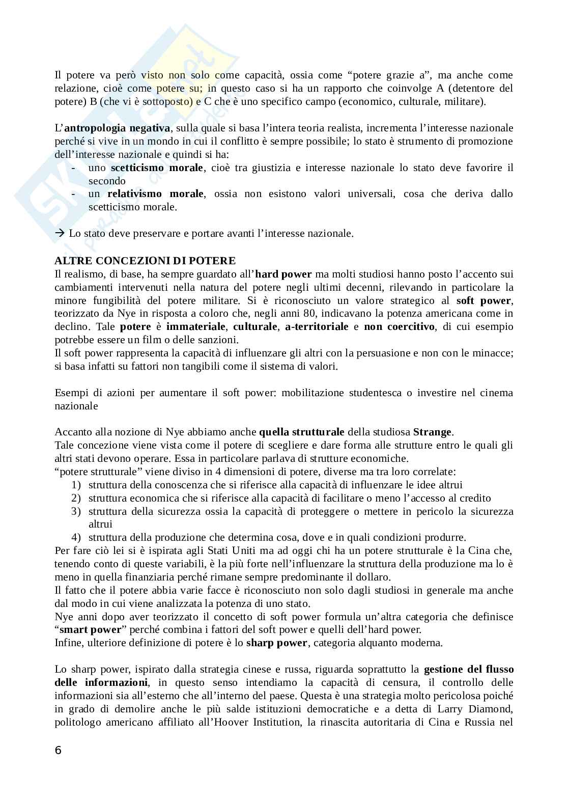 Riassunto esame Relazioni internazionali, Prof. Menegazzi Silvia, libro consigliato Manuale di Relazioni Internazionali , Raffaele Marchetti, Silvia Menegazzi  Pag. 6
