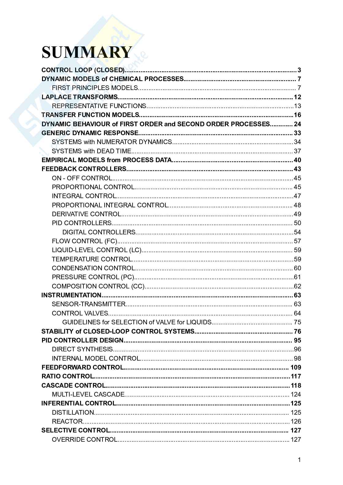 Process Dynamics and Control - Appunti ed esempi Pag. 2
