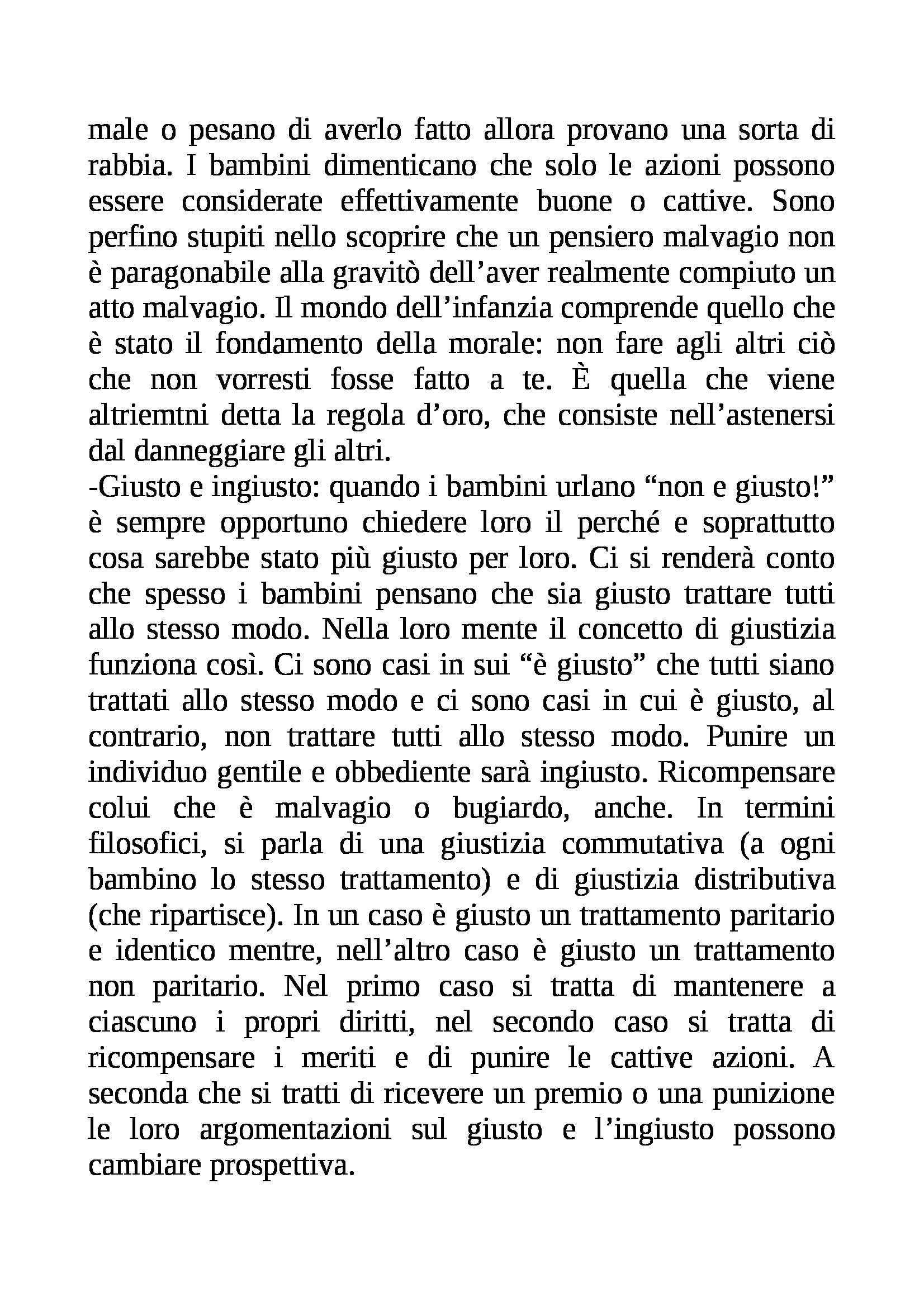 Riassunto esame Filosofia dell'Educazione, prof. Loro, libro consigliato Il Mio Bambino è un filosofo di Droit Pag. 6