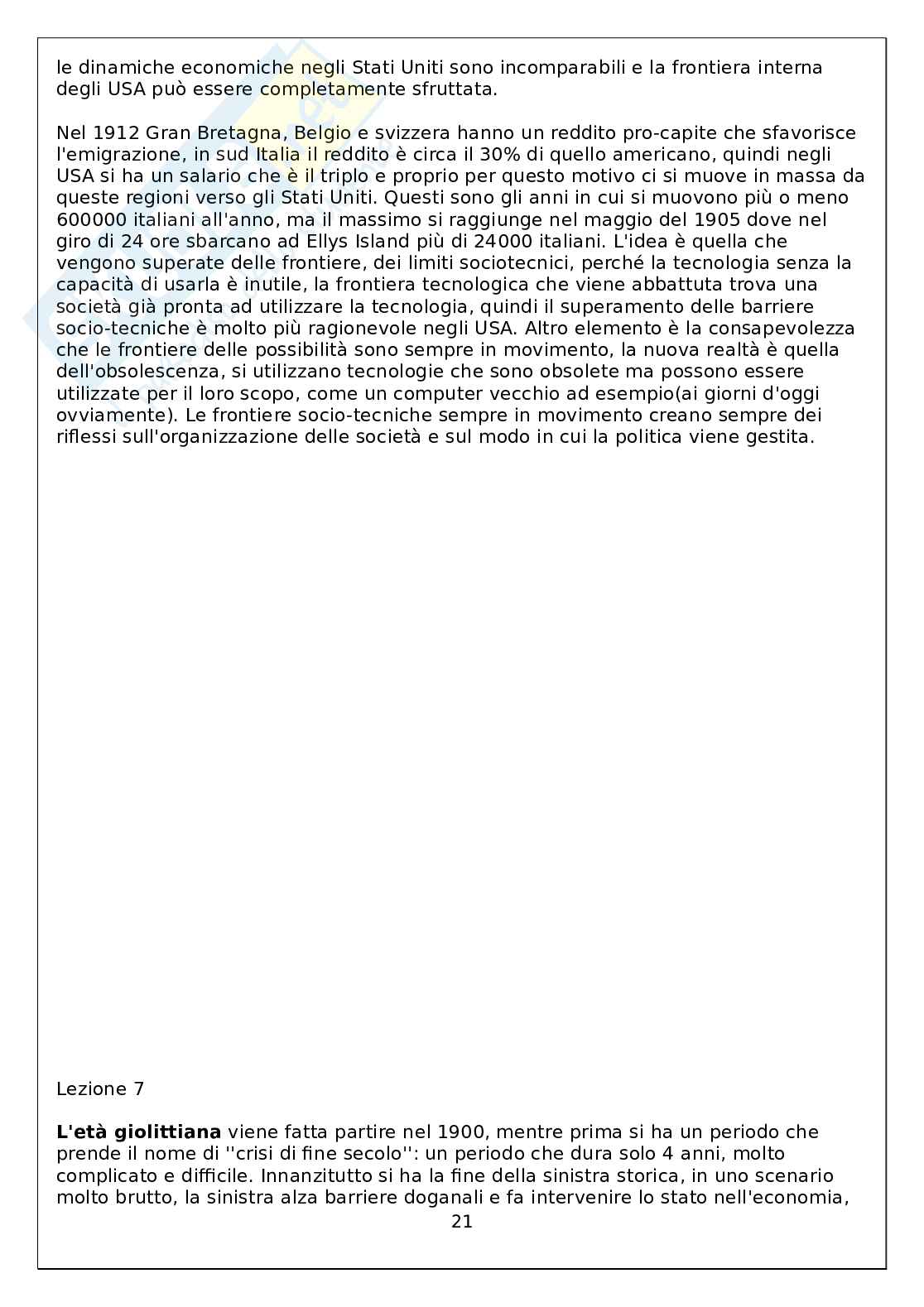 Storia economica Pag. 21