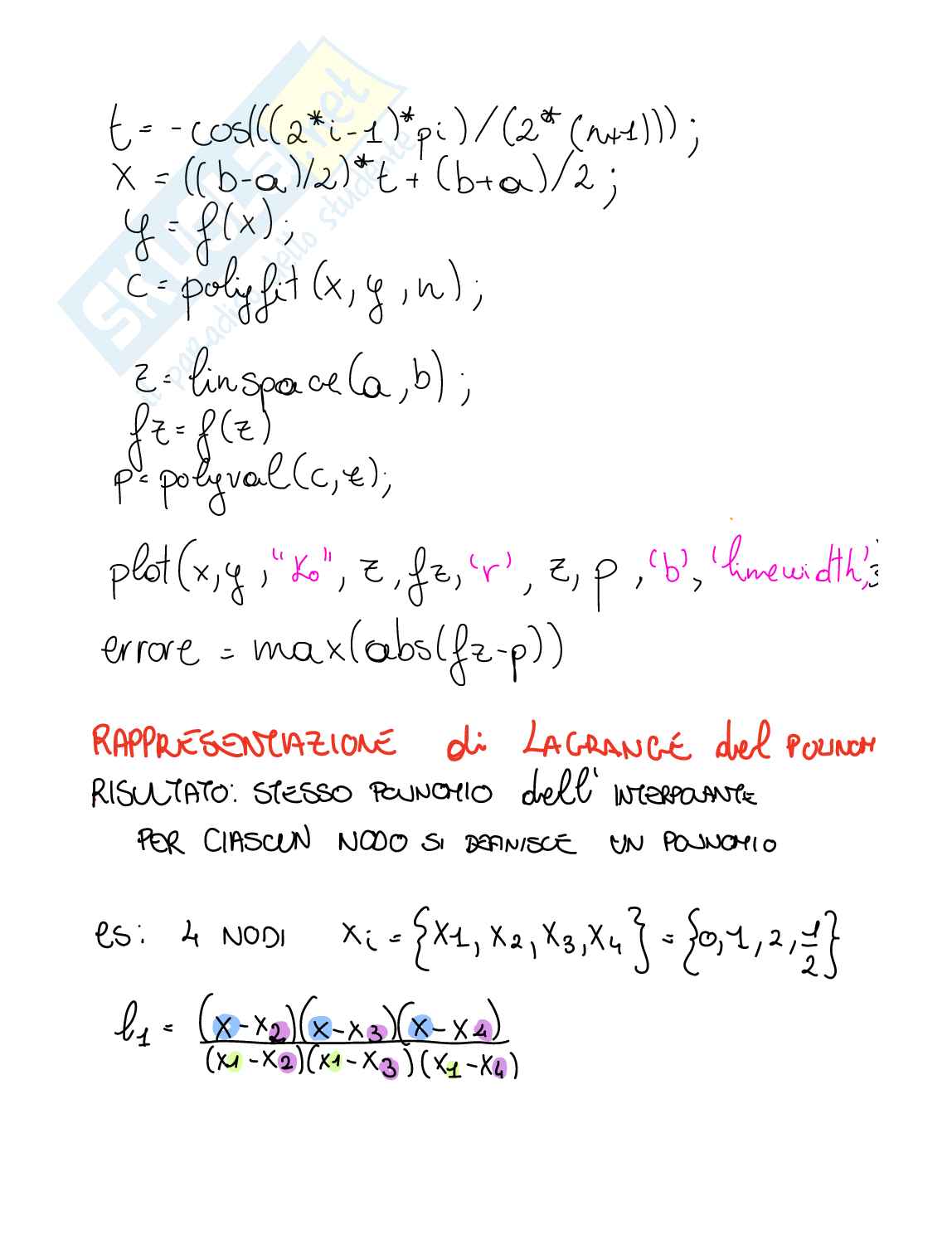 Calcolo numerico Pag. 6