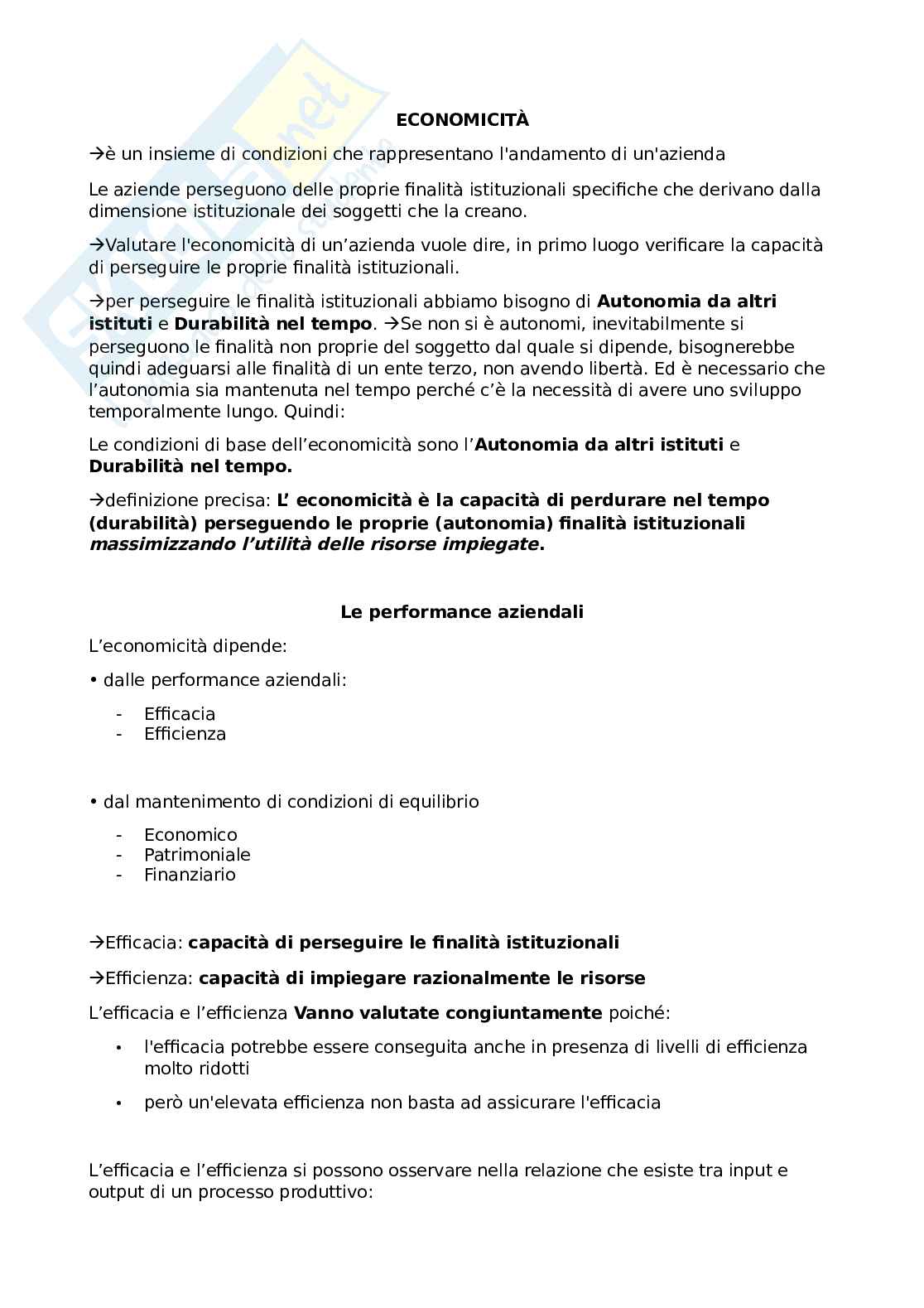 Economicità Pag. 1