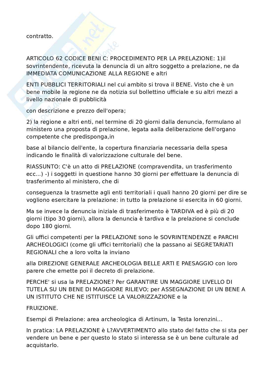Legislazione dei Beni Culturali Pag. 26