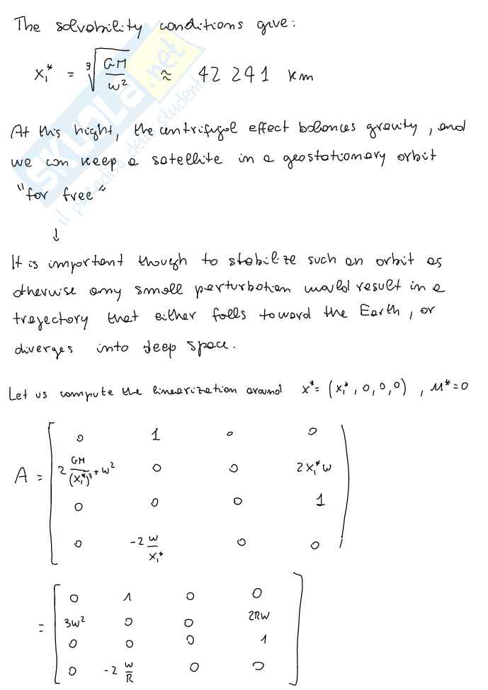 System theory and avanced control - Appunti di Controllo nonlineare: regolazione (Set-Point Stabilization), equazioni di Solvibilità, linearizzazione, Gain Scheduling e controllo integrale Pag. 21