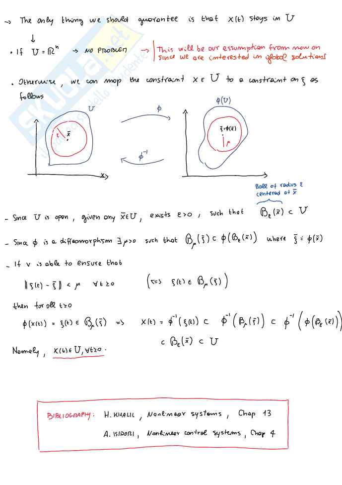 System theory and avanced control - Appunti di Controllo nonlineare: regolazione (Set-Point Stabilization), equazioni di Solvibilità, linearizzazione, Gain Scheduling e controllo integrale Pag. 71