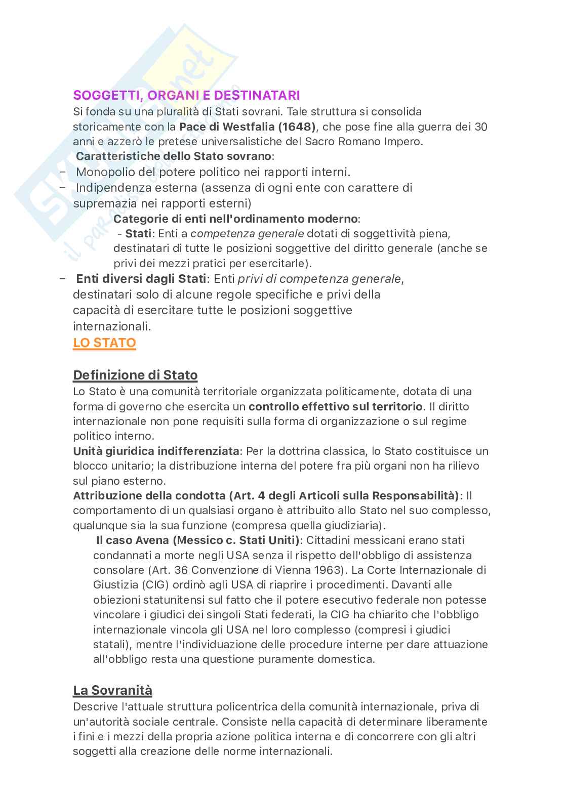 Diritto internazionale  Pag. 1