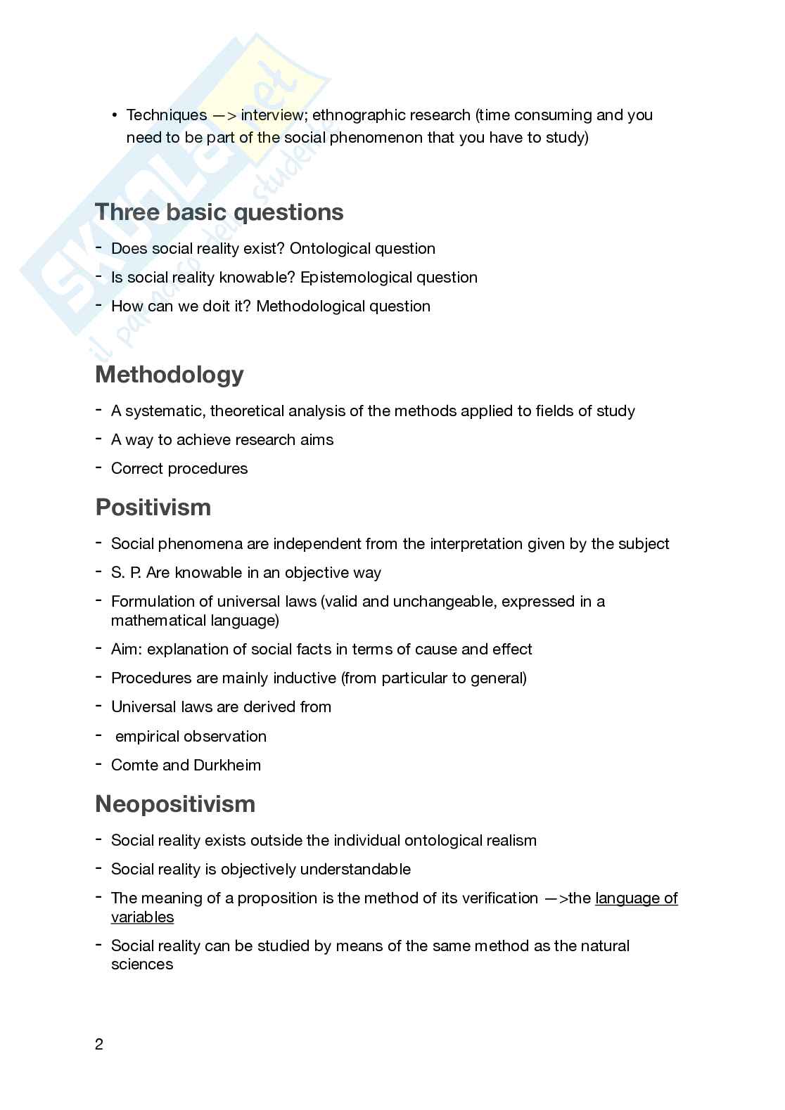 Quantitative methods for the social science - Appunti esame Pag. 2