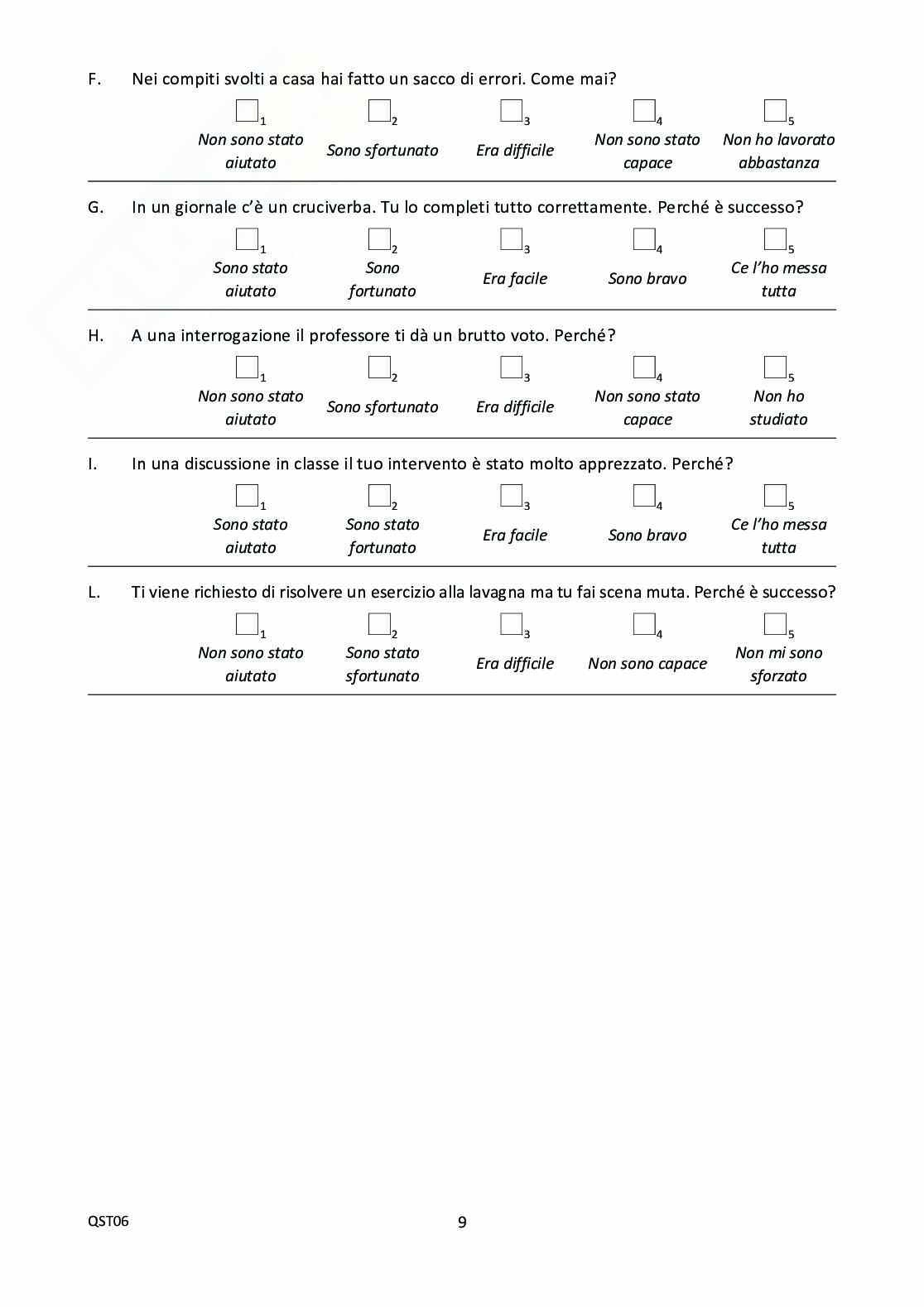 Questionario studente Invalsi Prima Media - 2012 Pag. 11