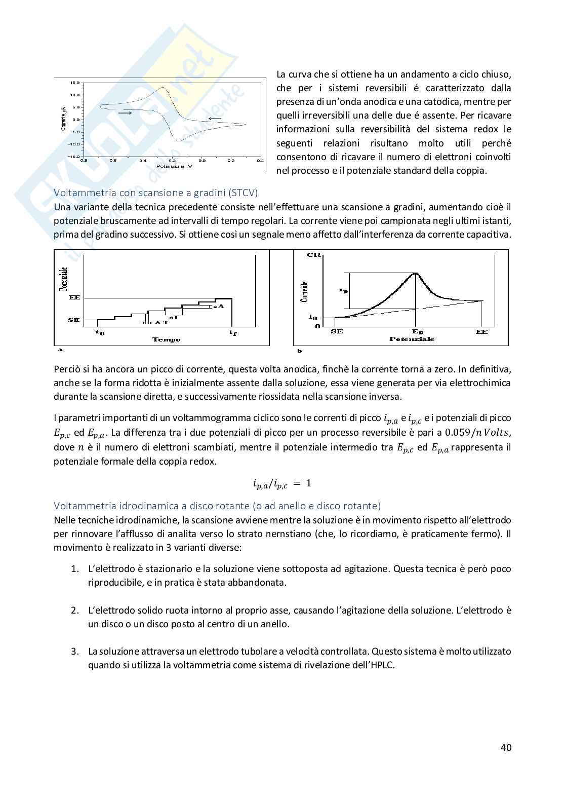 Laboratorio di Chimica analitica 2 - Analisi elettrochimica Pag. 41