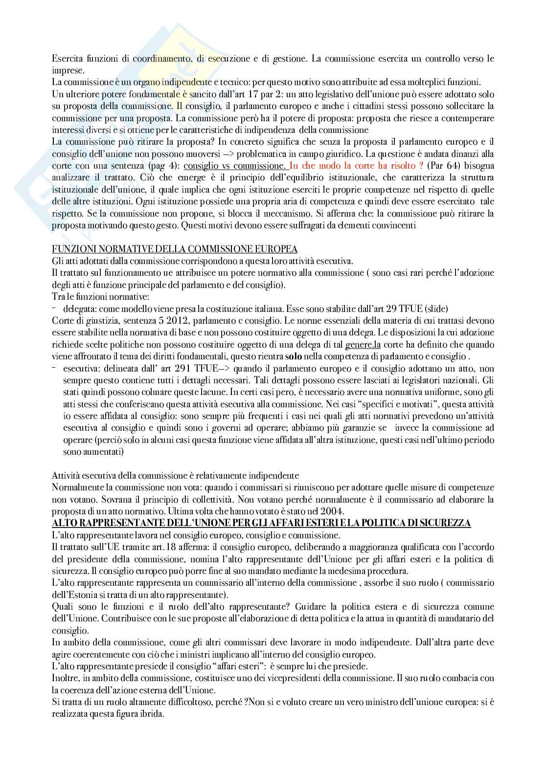 Riassunto esame Diritto dell'Unione Europea, Prof. Adinolfi Adelina, libro consigliato Introduzione al diritto dell’Unione Europea, Gaja, Adinolfi Pag. 16