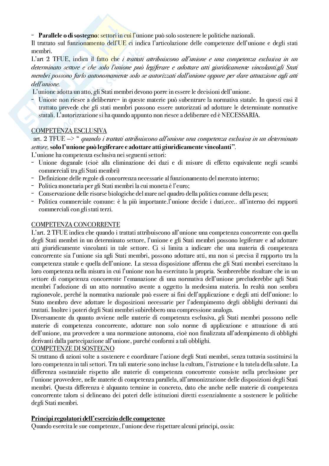 Riassunto esame Diritto dell'Unione Europea, Prof. Adinolfi Adelina, libro consigliato Introduzione al diritto dell’Unione Europea, Gaja, Adinolfi Pag. 26