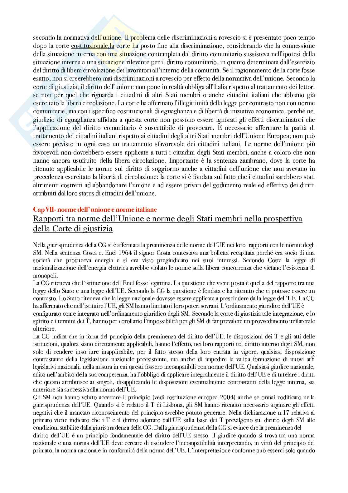 Riassunto esame Diritto dell'Unione Europea, Prof. Adinolfi Adelina, libro consigliato Introduzione al diritto dell’Unione Europea, Gaja, Adinolfi Pag. 36