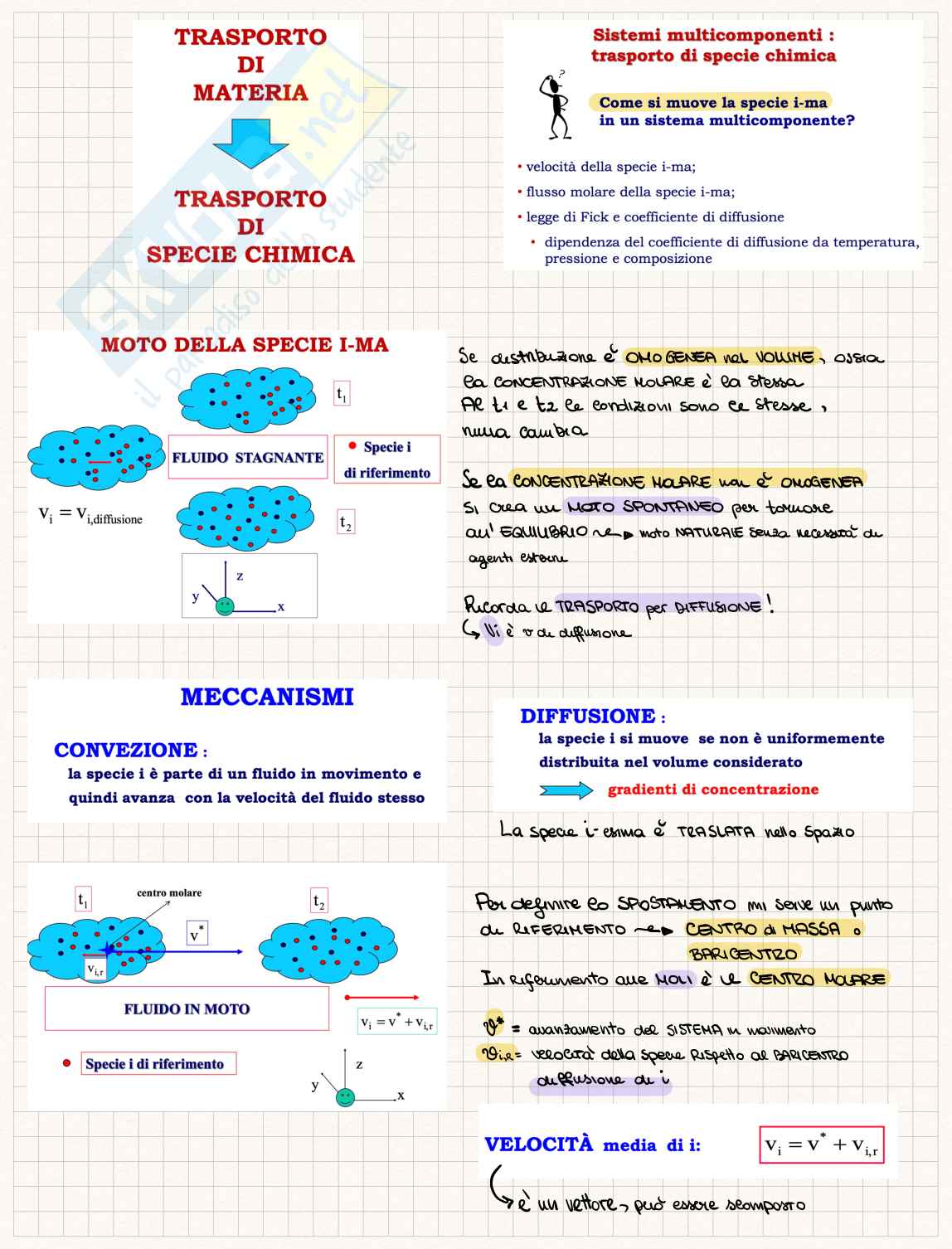 Trasporto di materia Pag. 1