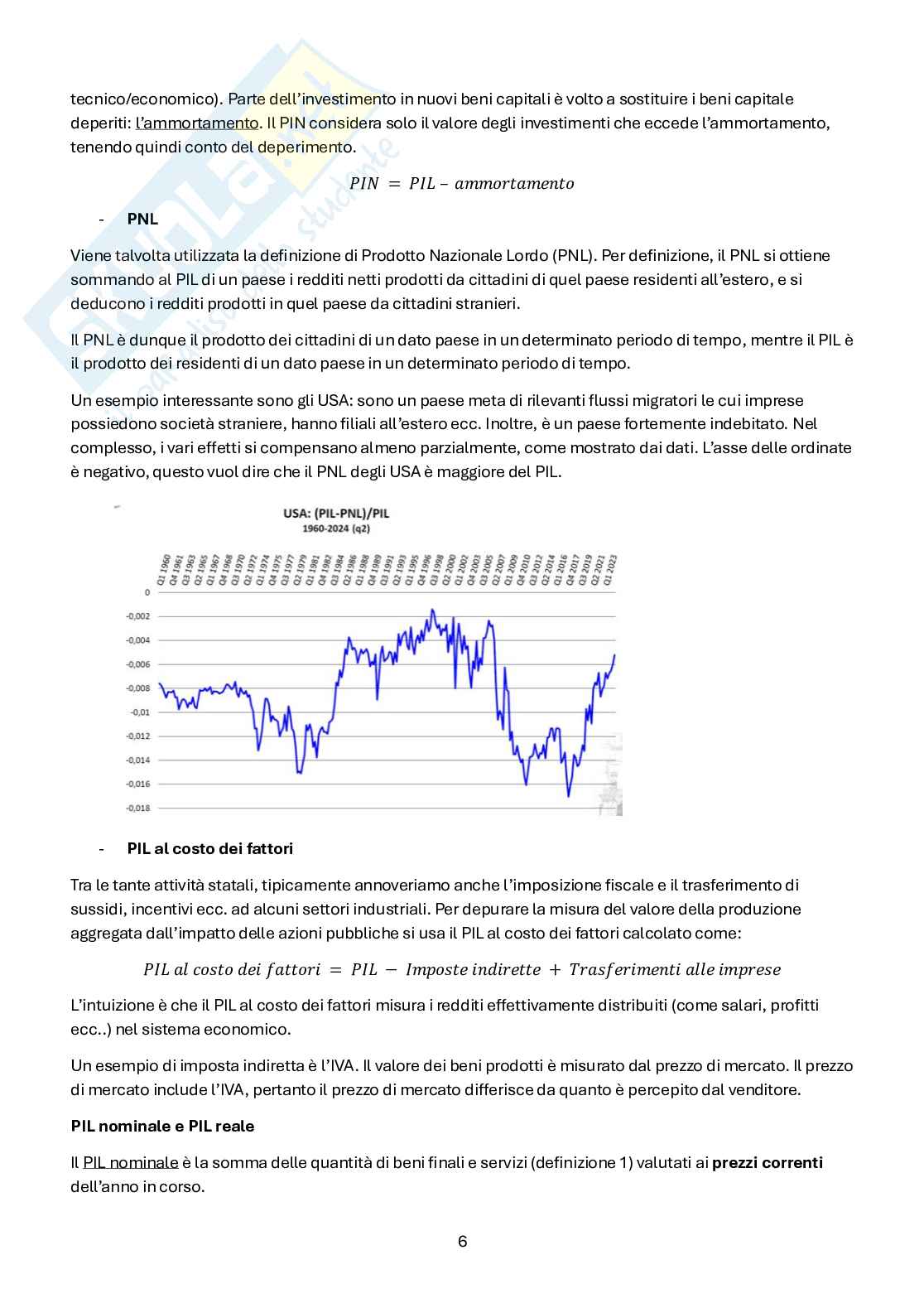 Macroeconomia – Teoria completa 1°+2° parziale + formulario (173 pag) Pag. 6