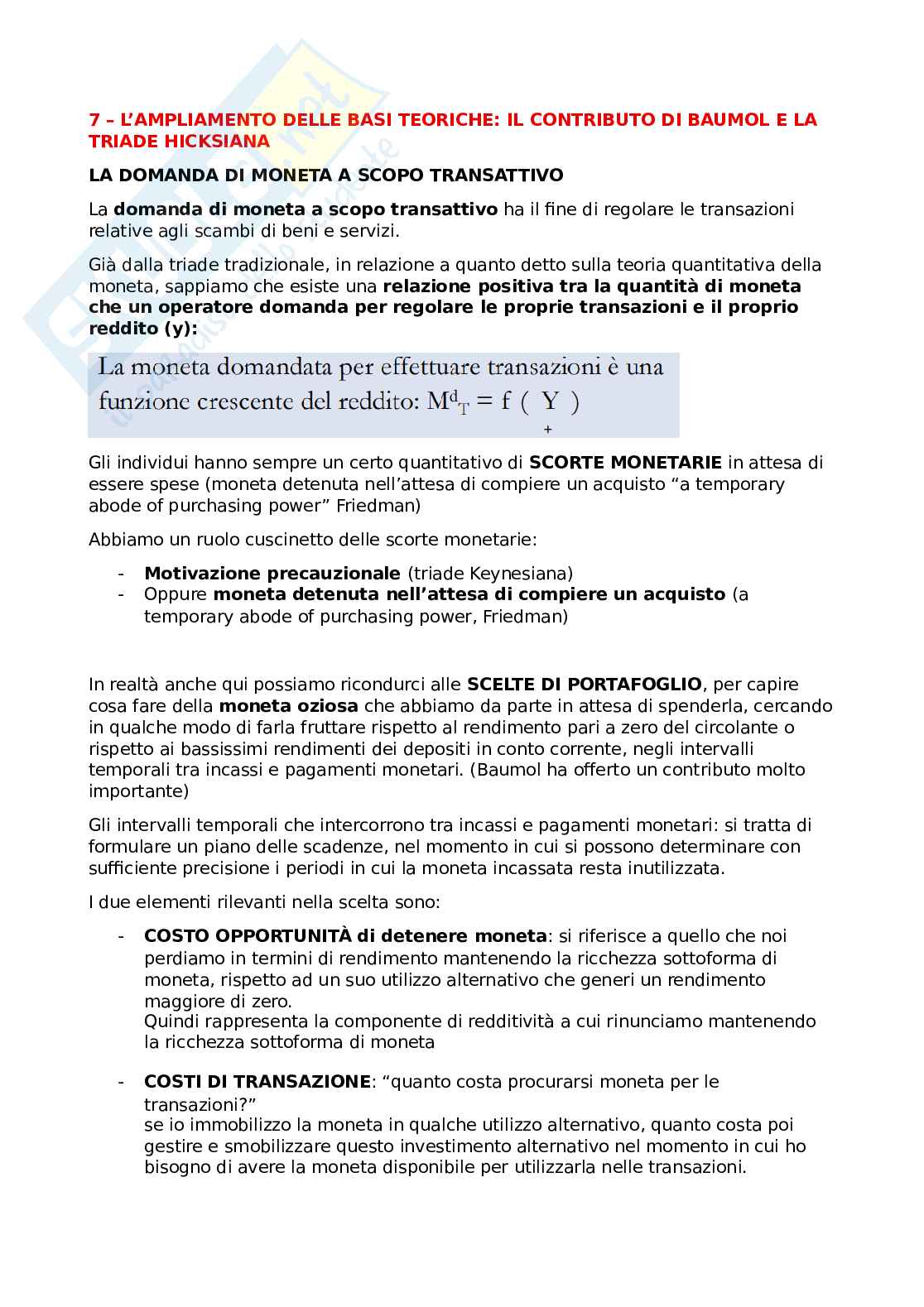 Appunti di lezione Economia politica Pag. 1