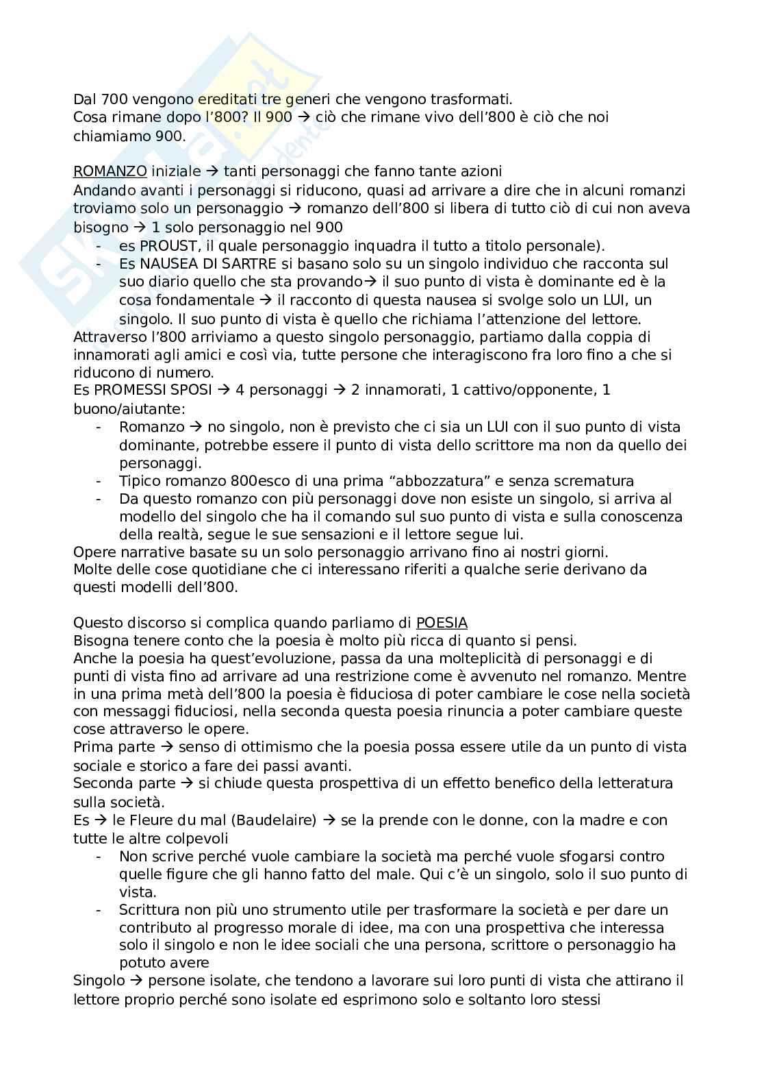 Letteratura francese 1 - Appunti completi del corso Pag. 2