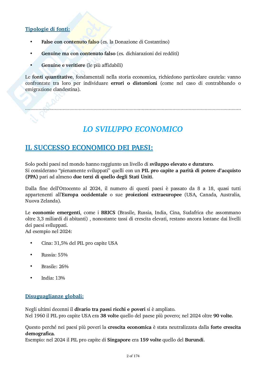 Storia economica Pag. 2