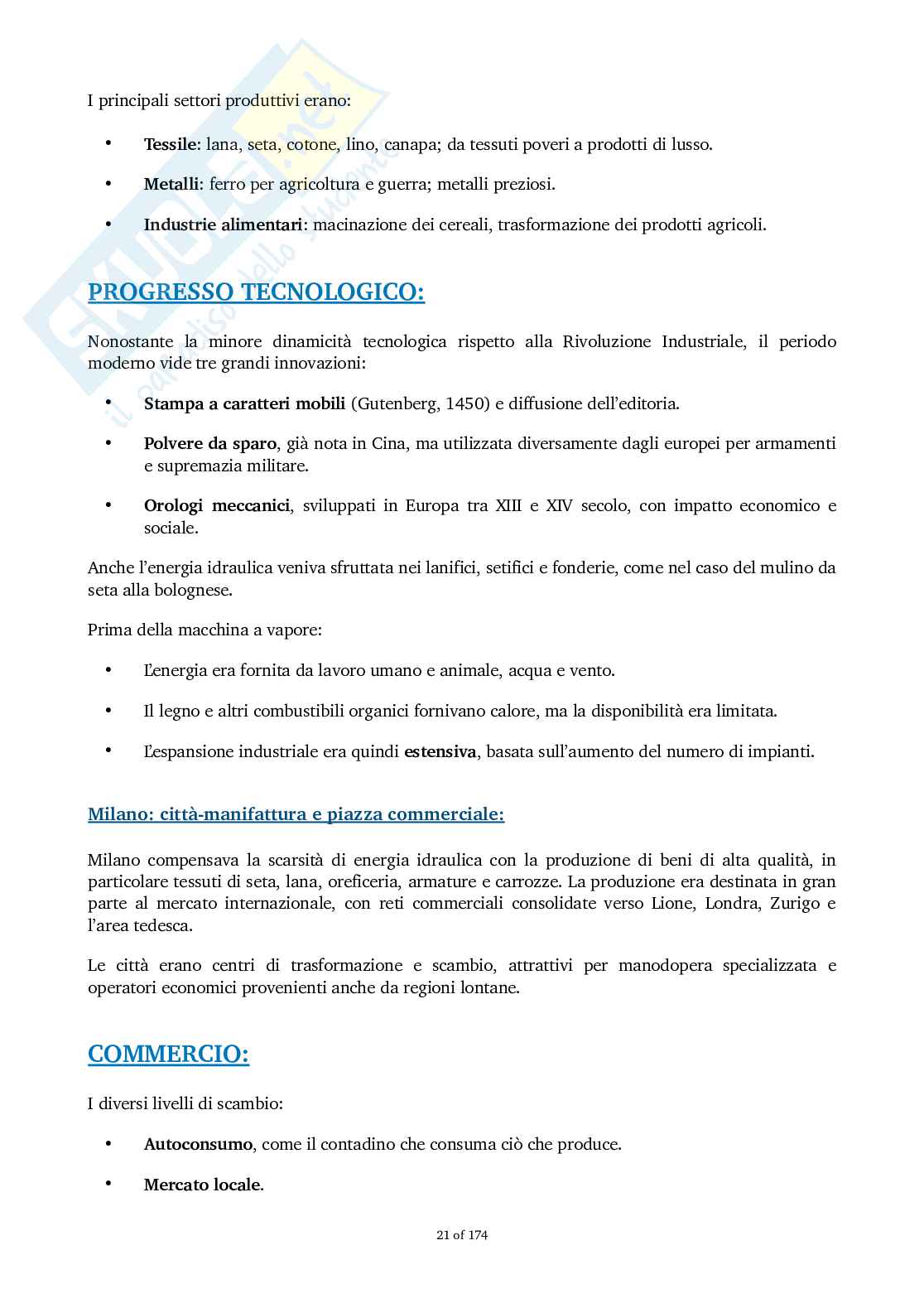 Storia economica Pag. 21