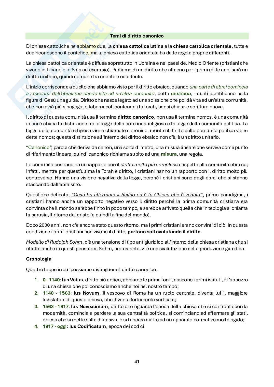 Appunti di Diritto canonico Pag. 41