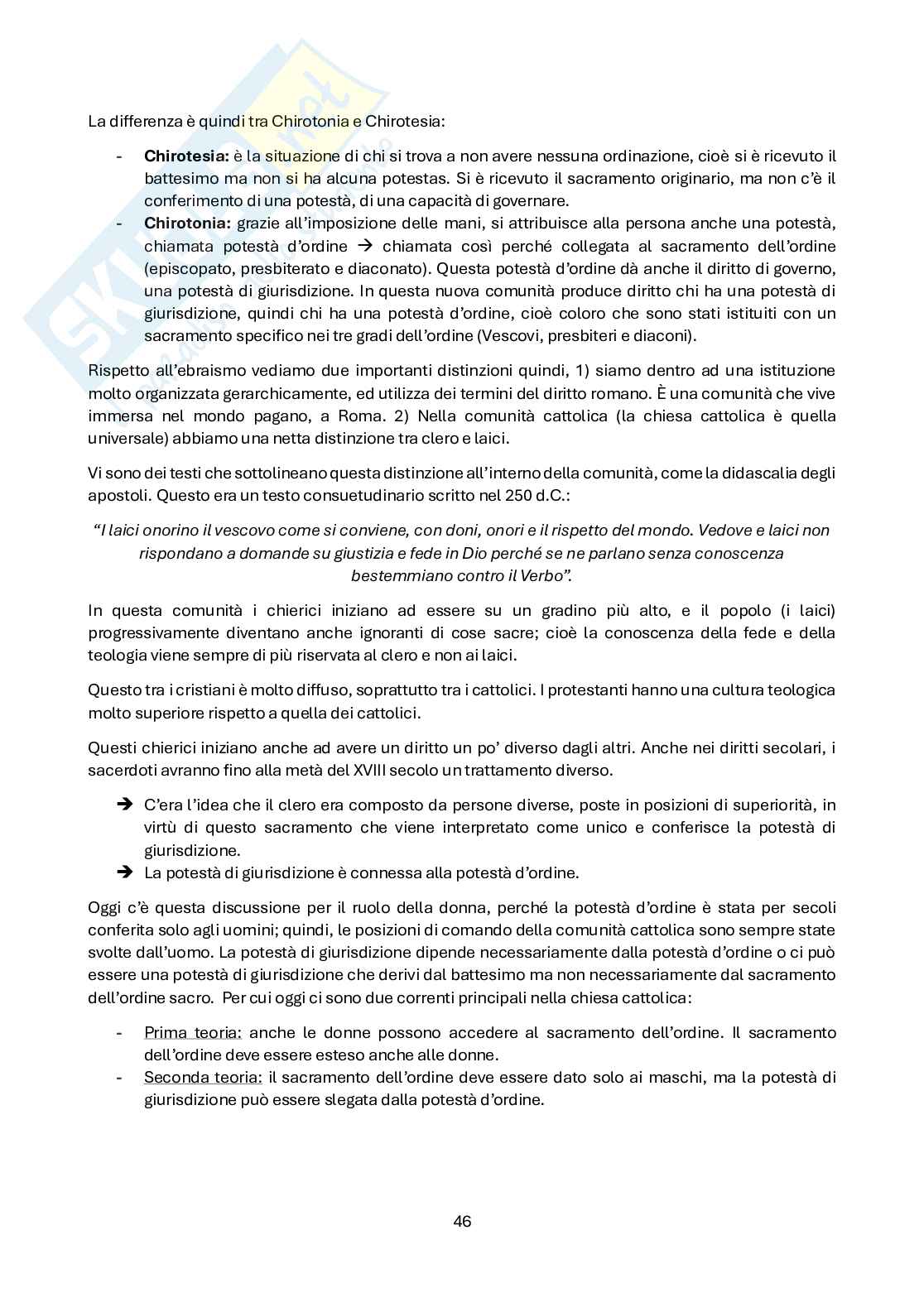 Appunti di Diritto canonico Pag. 46