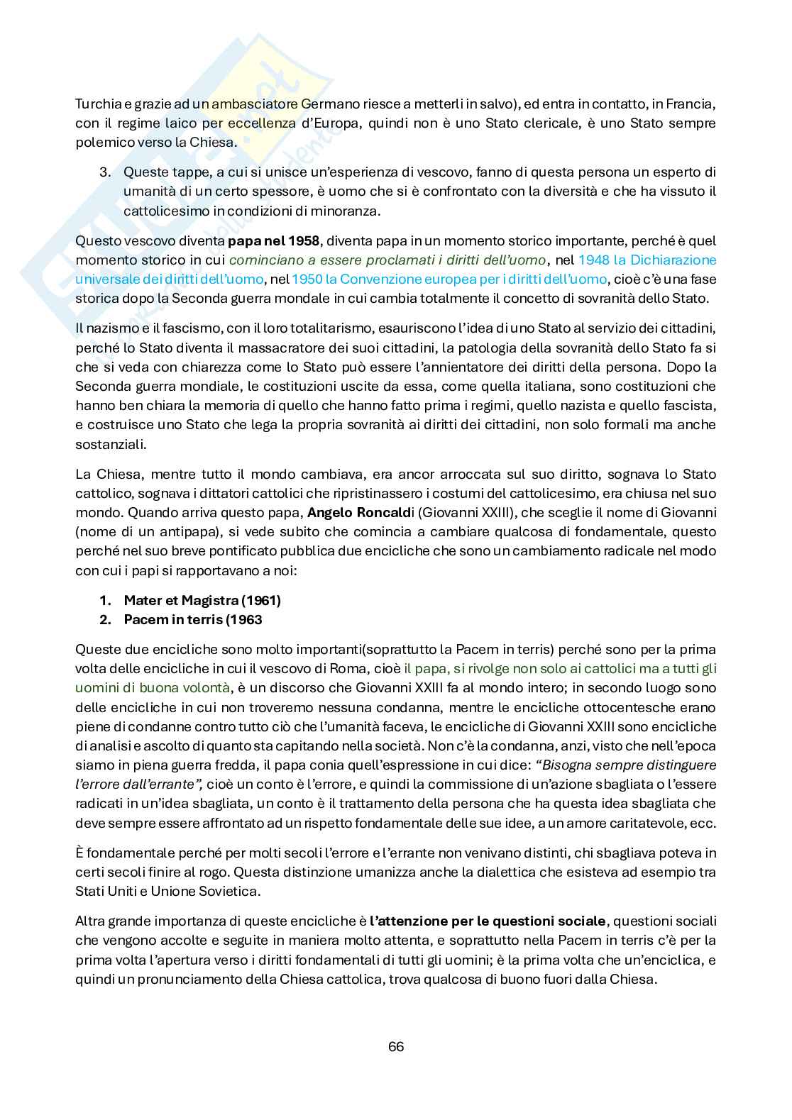 Appunti di Diritto canonico Pag. 66