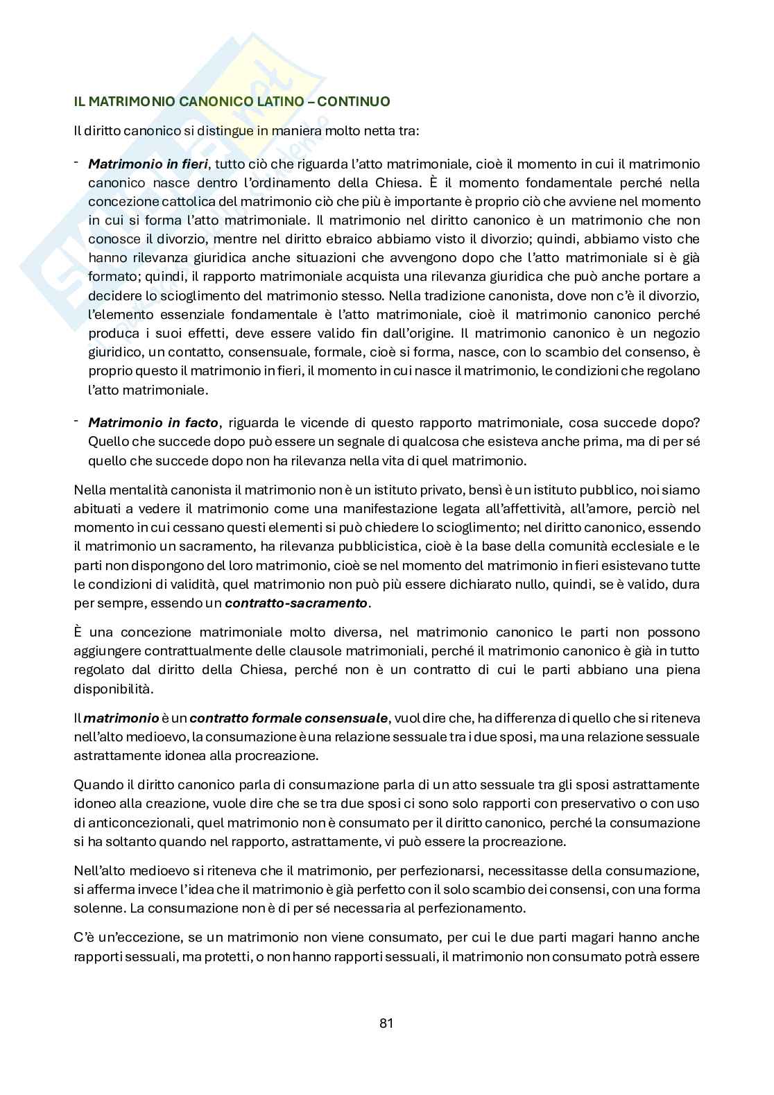 Appunti di Diritto canonico Pag. 81