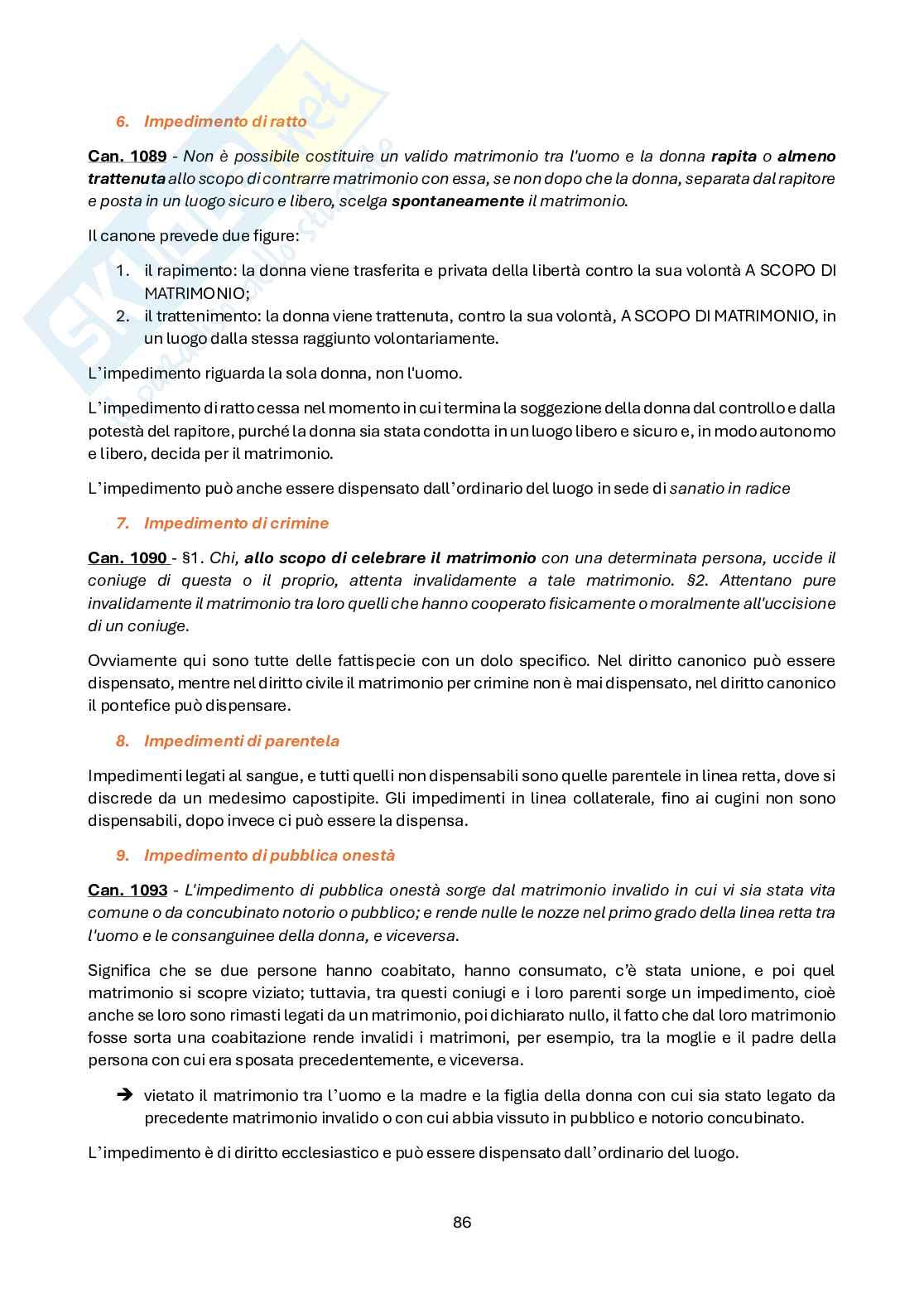 Appunti di Diritto canonico Pag. 86