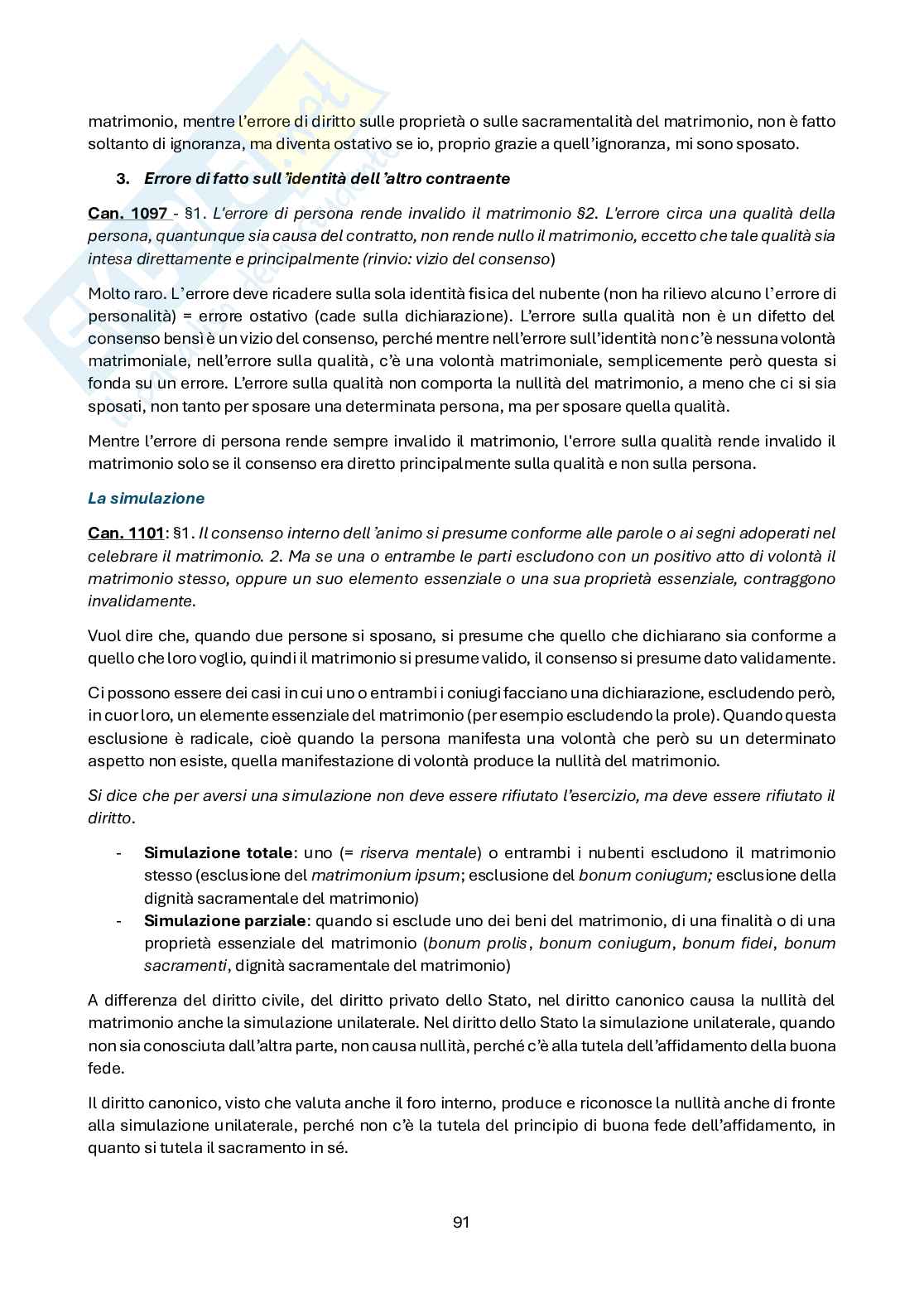 Appunti di Diritto canonico Pag. 91