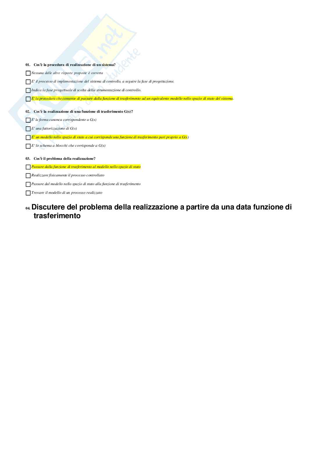 Analisi e modellistica dei sistemi Pag. 36