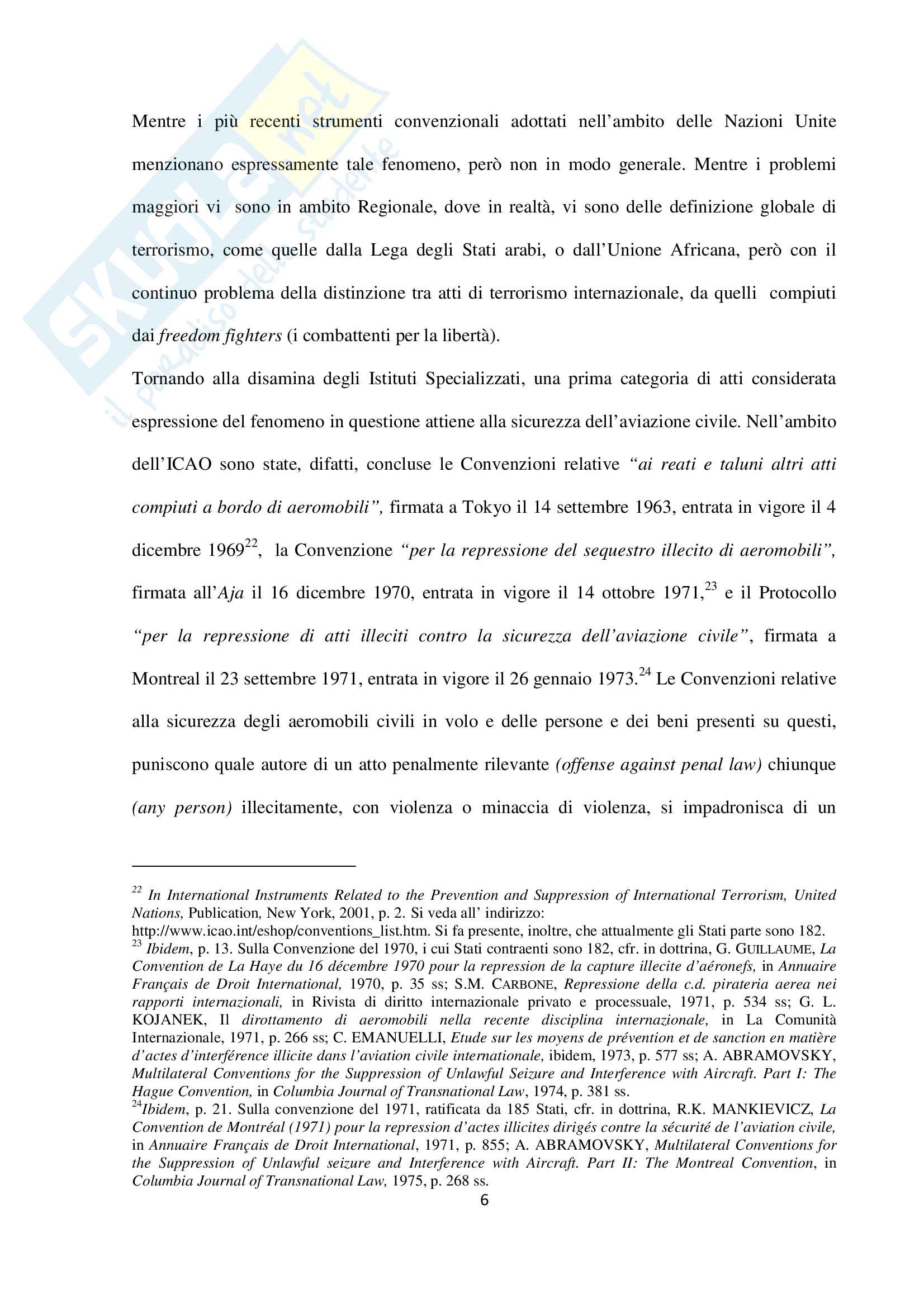 il contrasto al terrorismo e la tutela dei diritti fondamentali Pag. 16