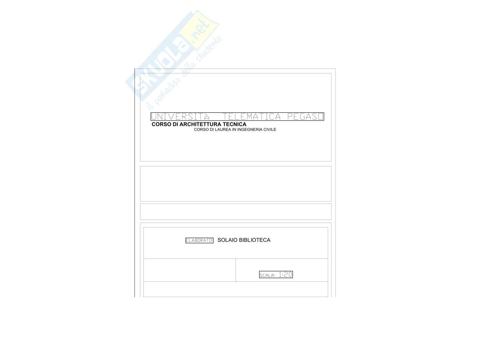 Architettura tecnica - elaborato 2 superato Pag. 1