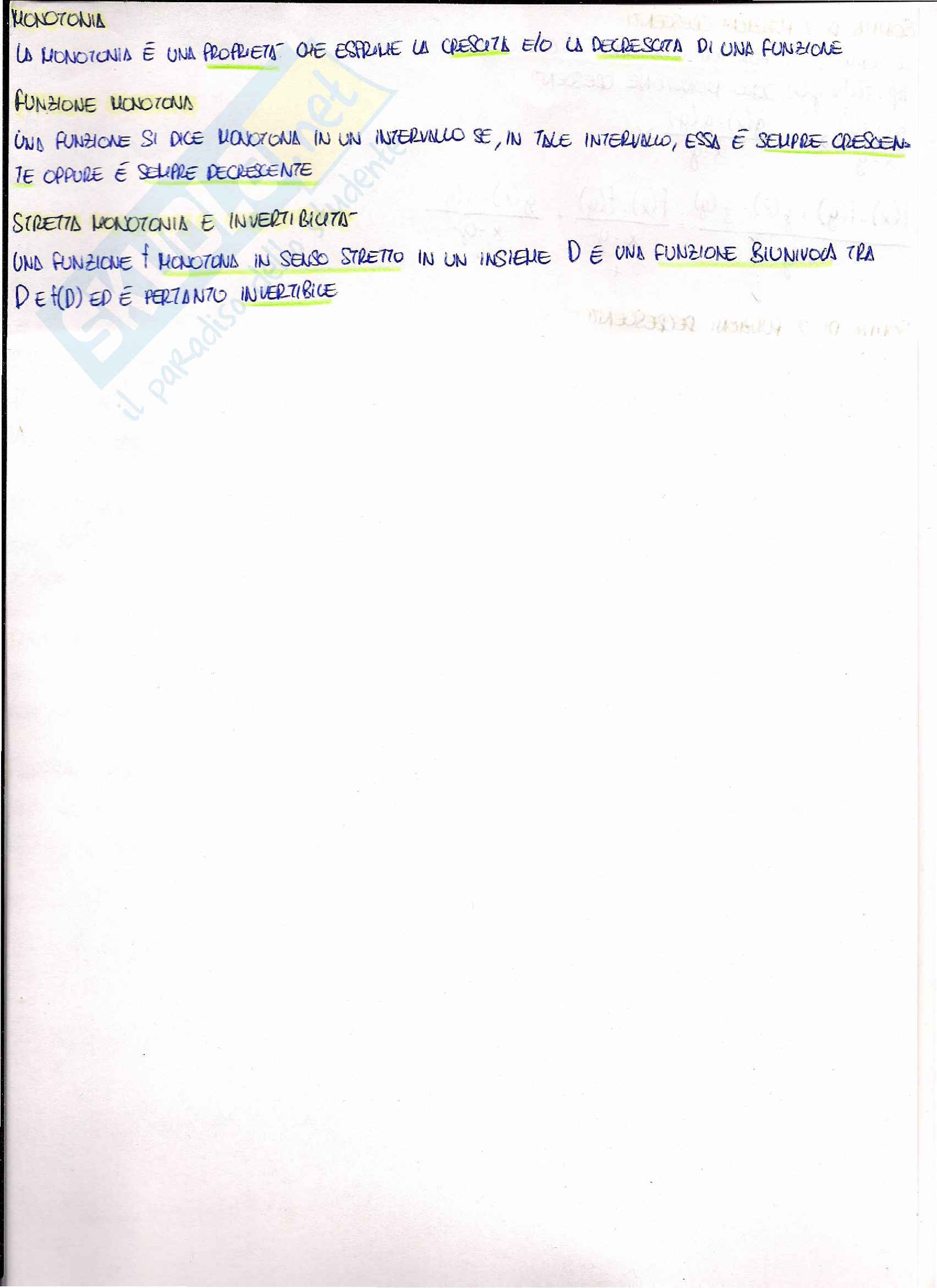 Matematica per le applicazioni I - teoria Pag. 11