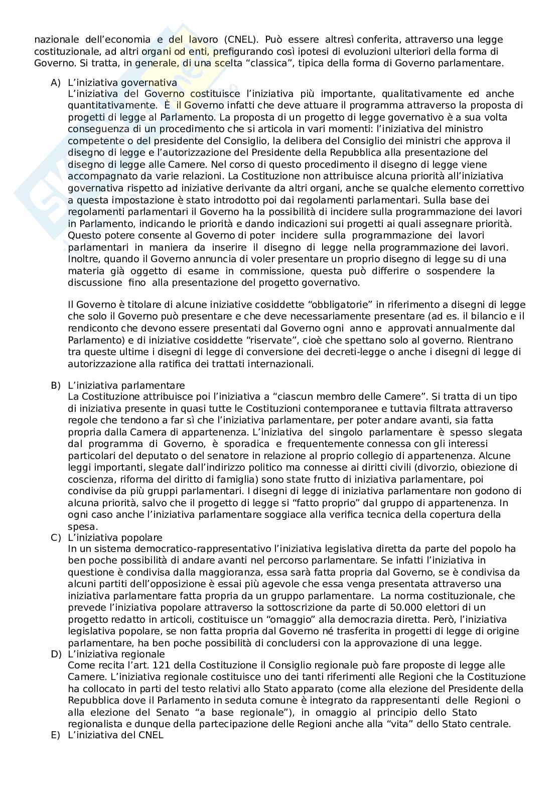 Riassunto esame Diritto costituzionale, Prof. Cassetti Luisa, libro consigliato Manuale di diritto costituzionale , Pisaneschi Pag. 36