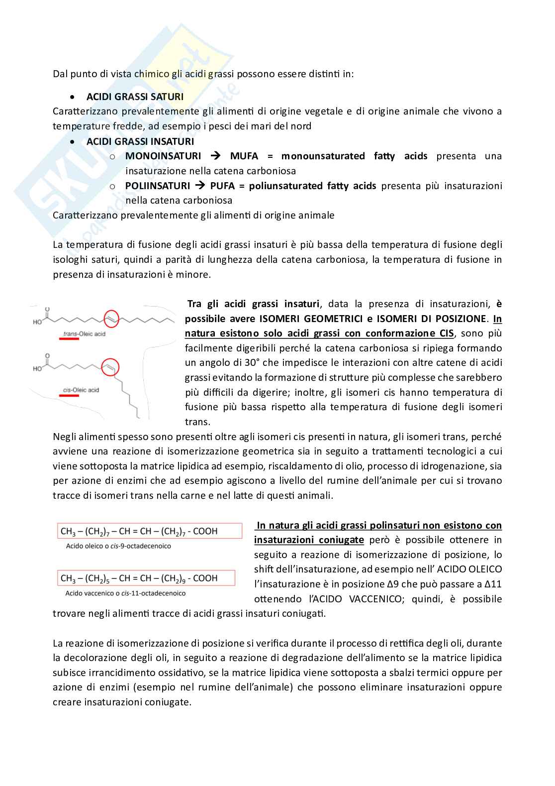 Lezione 4 - chimica degli alimenti Pag. 6
