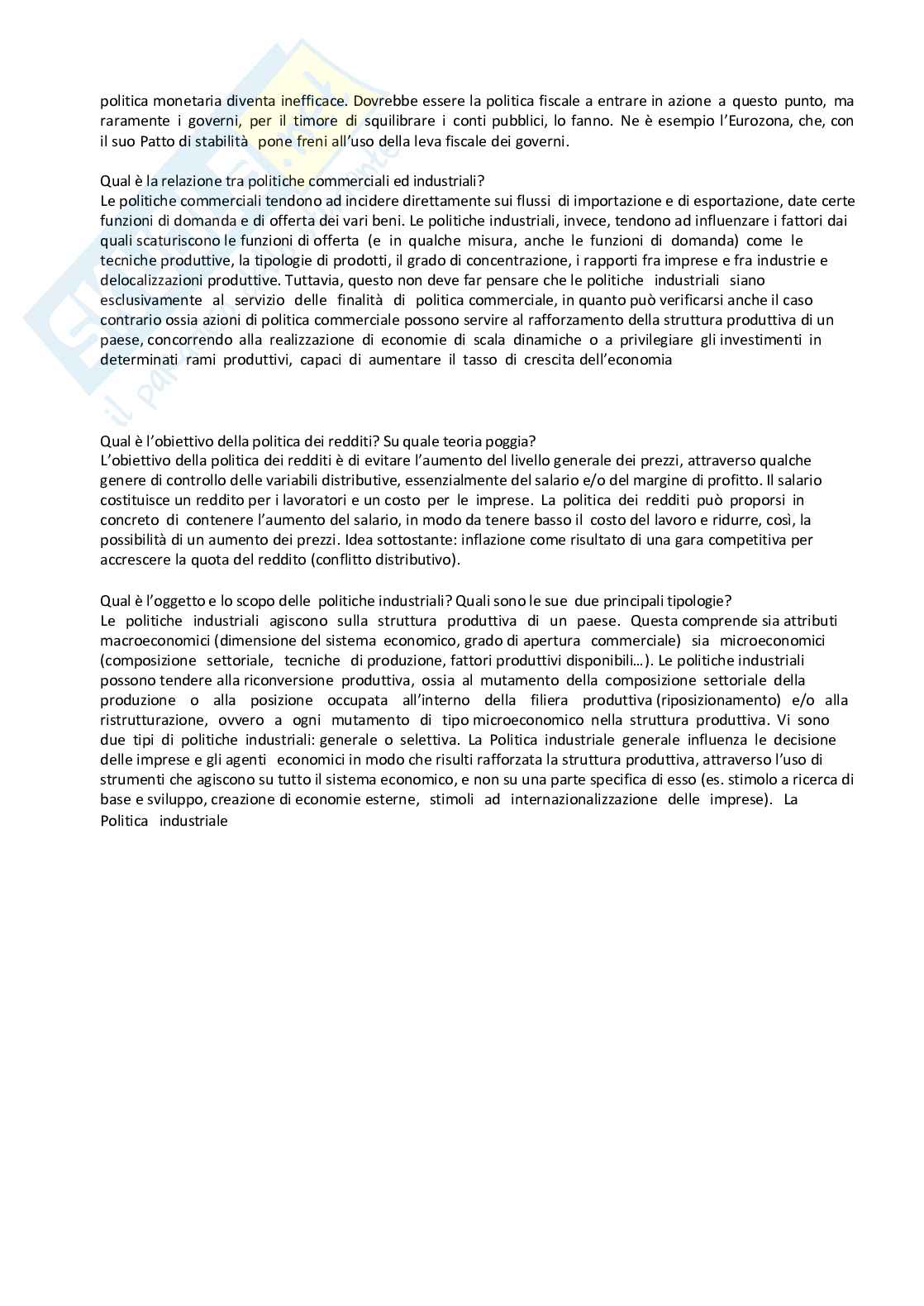 Politica economica Pag. 56