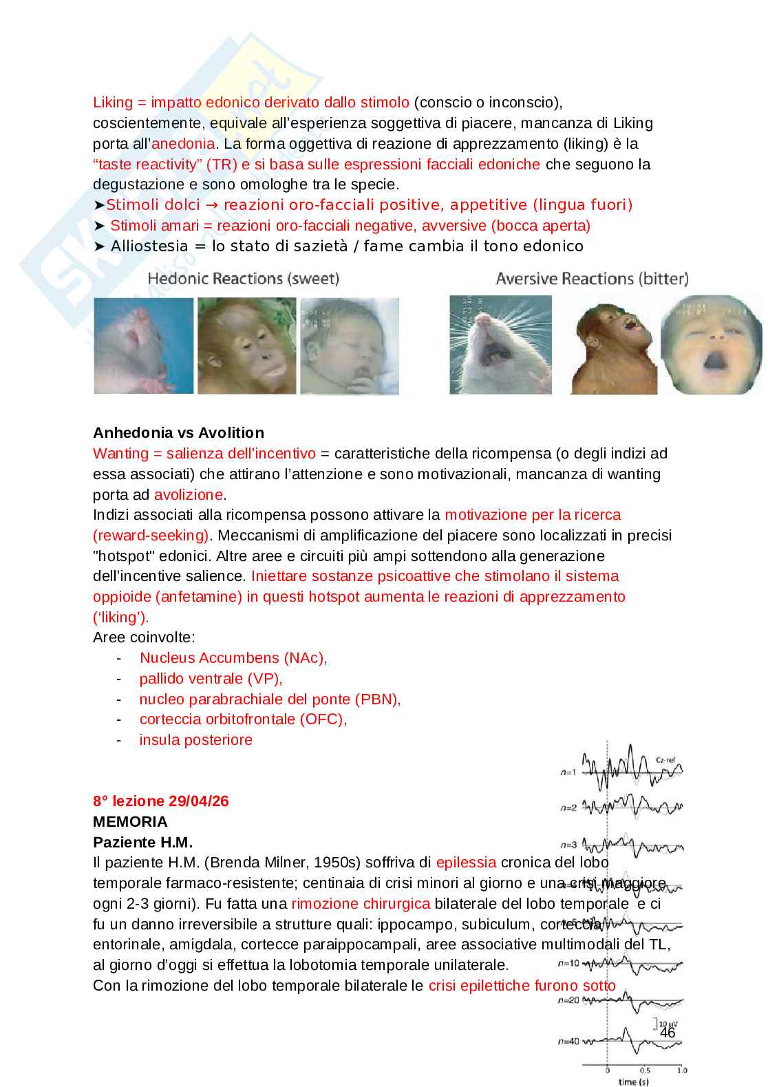 Fondamenti di neuroscienze e sistemi neurali Pag. 46