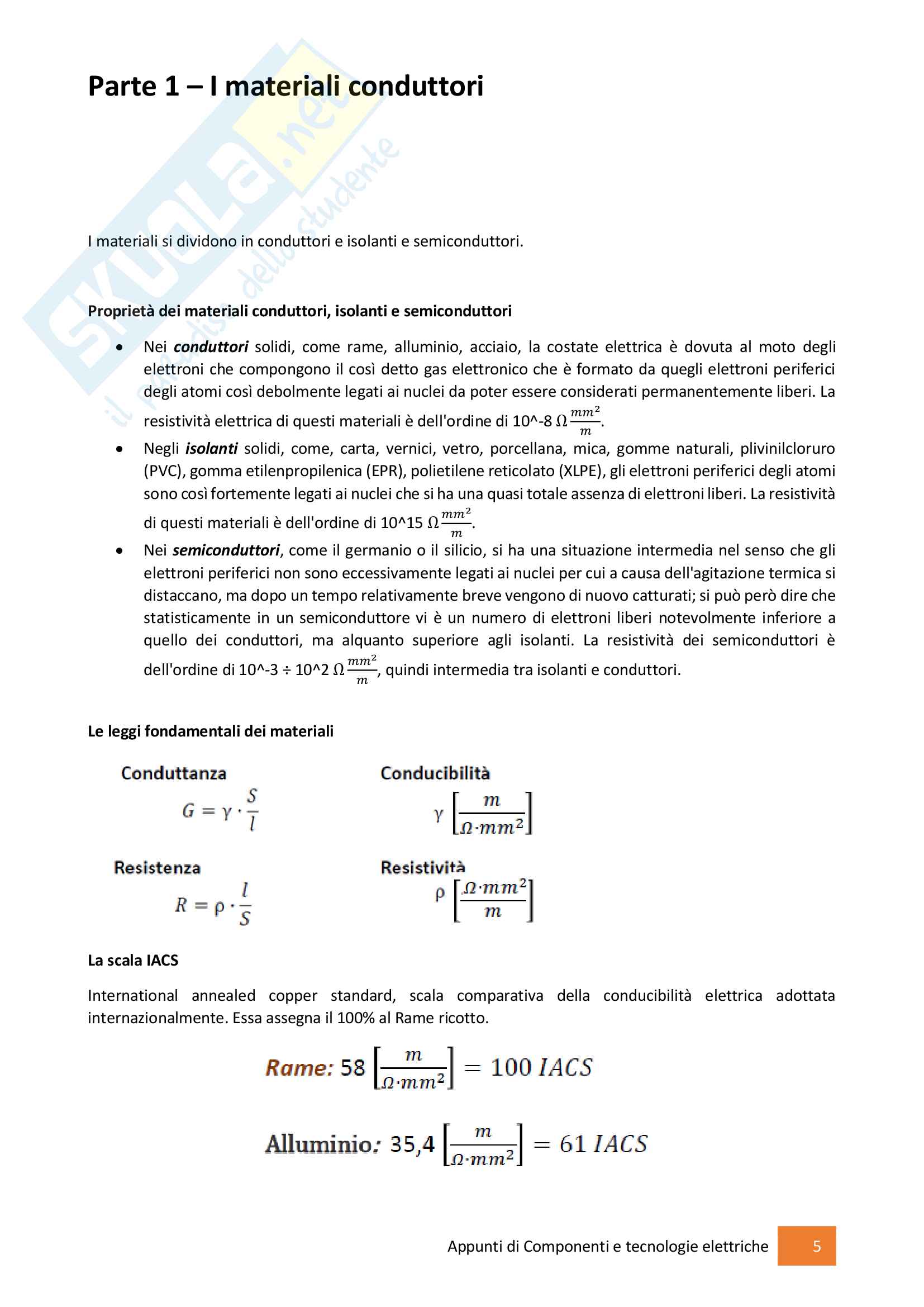 Componenti e Tecnologie Elettriche Pag. 6