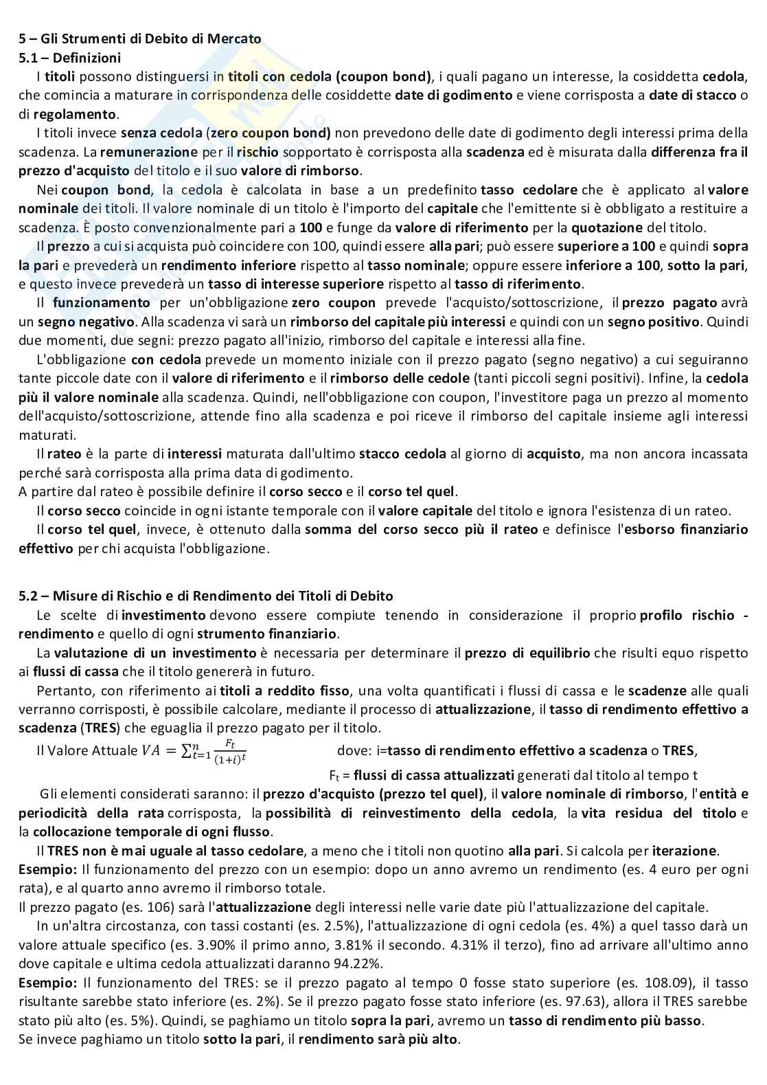 Economia degli intermediari finanziari Pag. 81