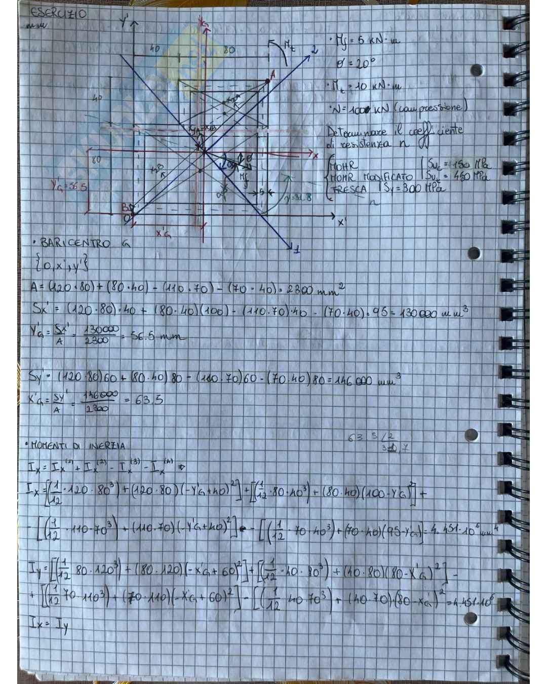 Esercizi e prove d'esame svolti del corso di Comportamento meccanico dei materiali Pag. 36