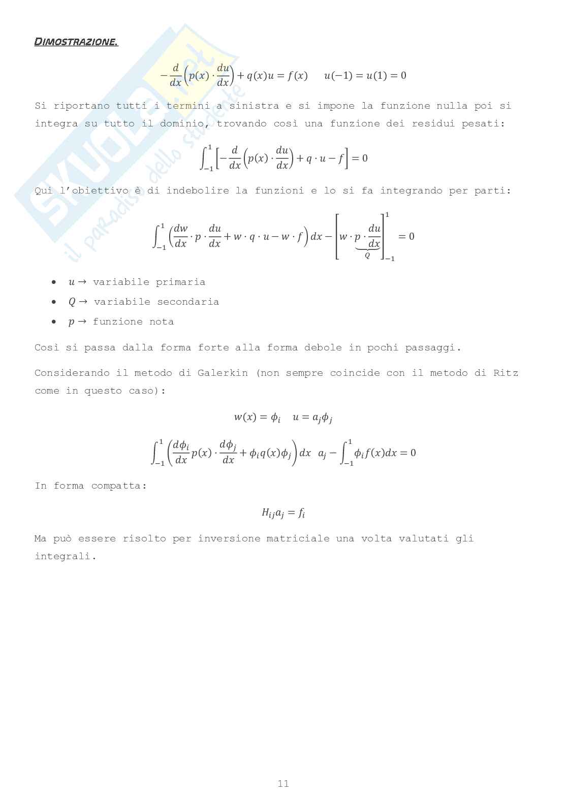 Metodi numerici per l'ingegneria civile M Pag. 11
