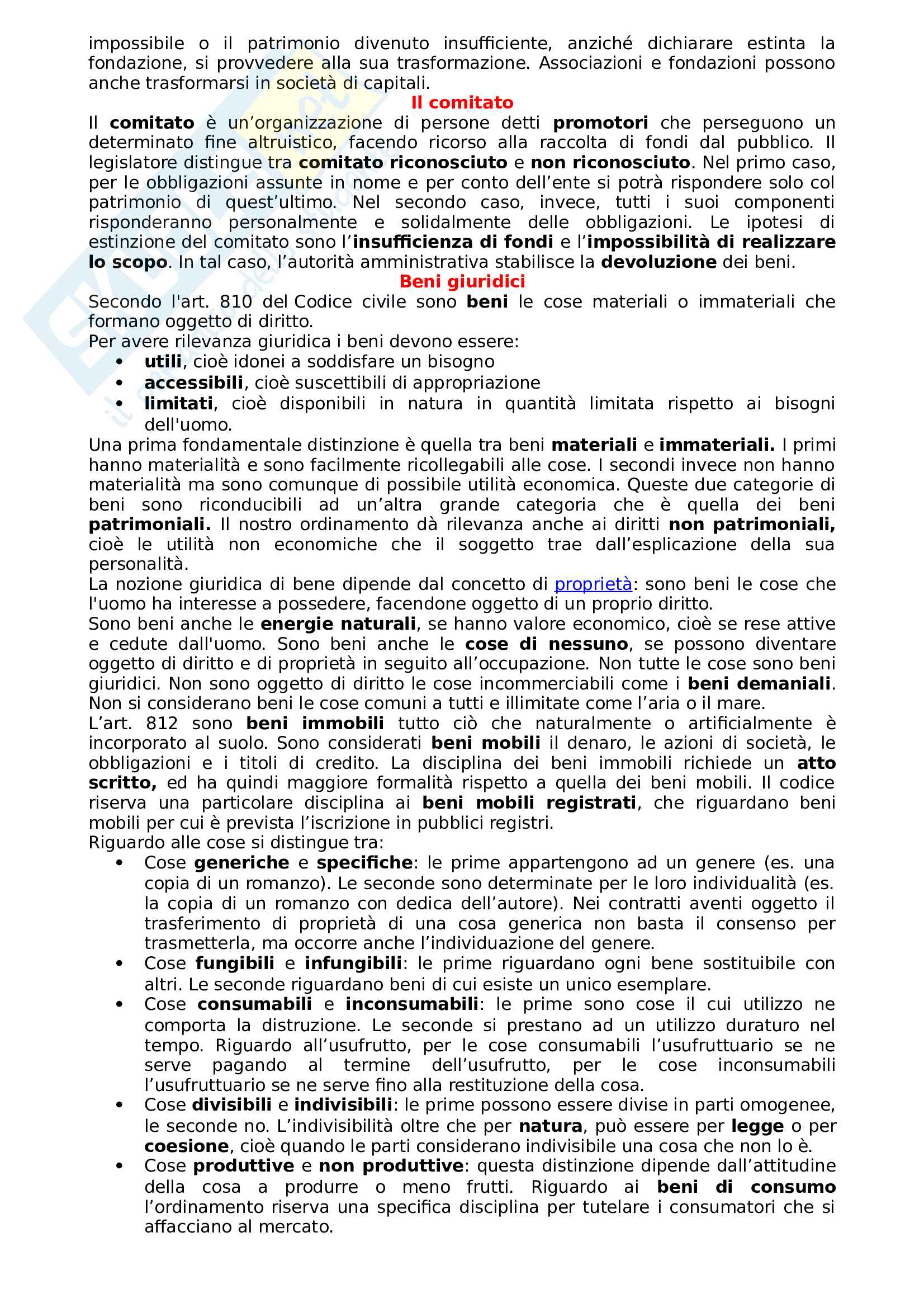 Diritto privato,  riassunto Pag. 11