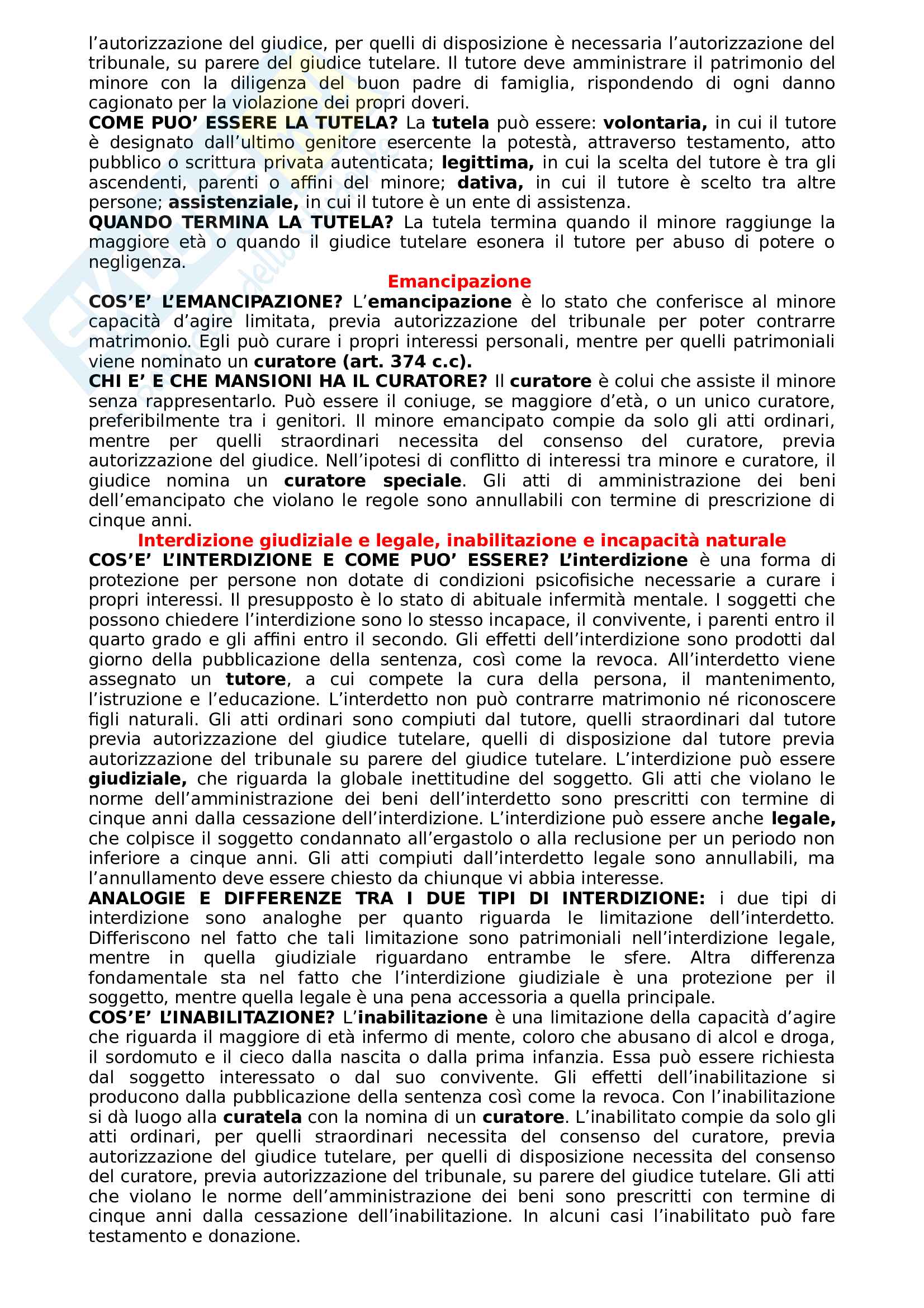 Diritto privato,  riassunto Pag. 6