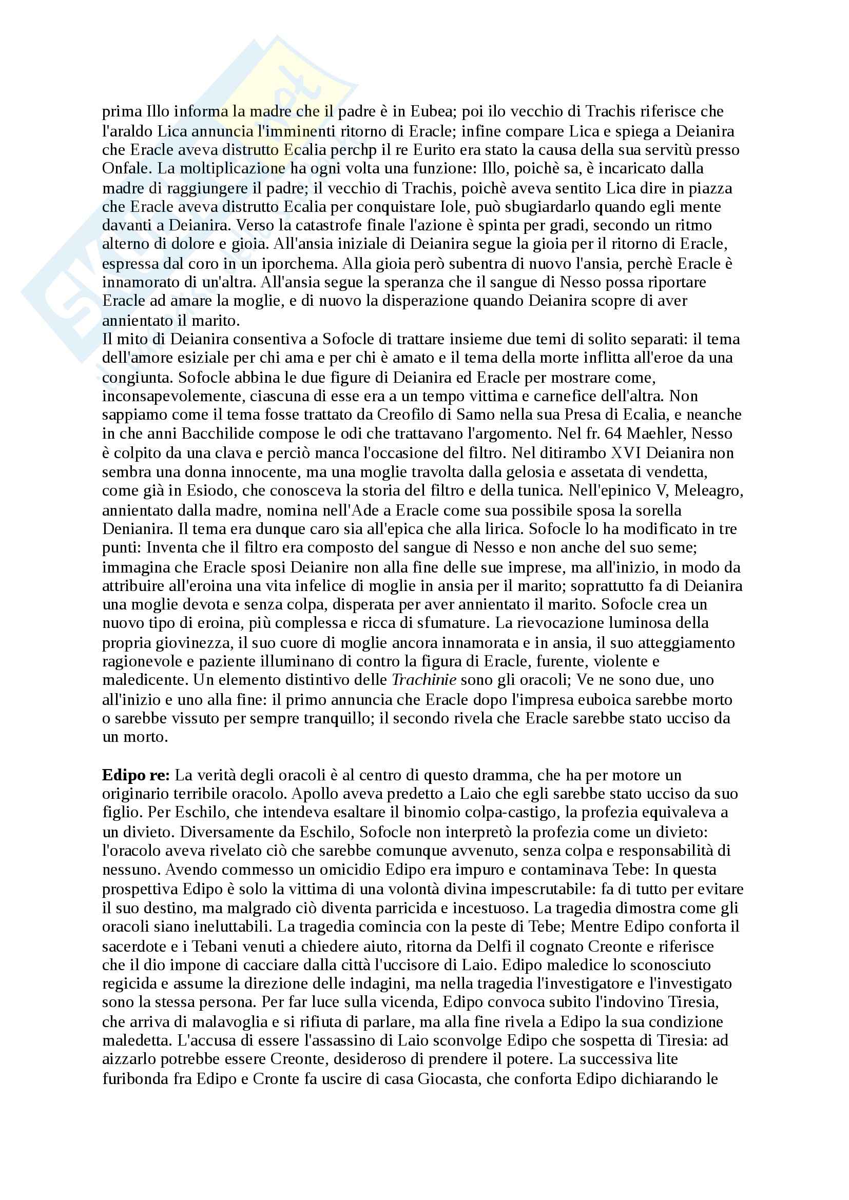 Riassunto esame letteratura greca, prof. Cozzoli, libro consigliato Storia e forme letteratura greca età classica, Privitera, Pretagostini Pag. 31