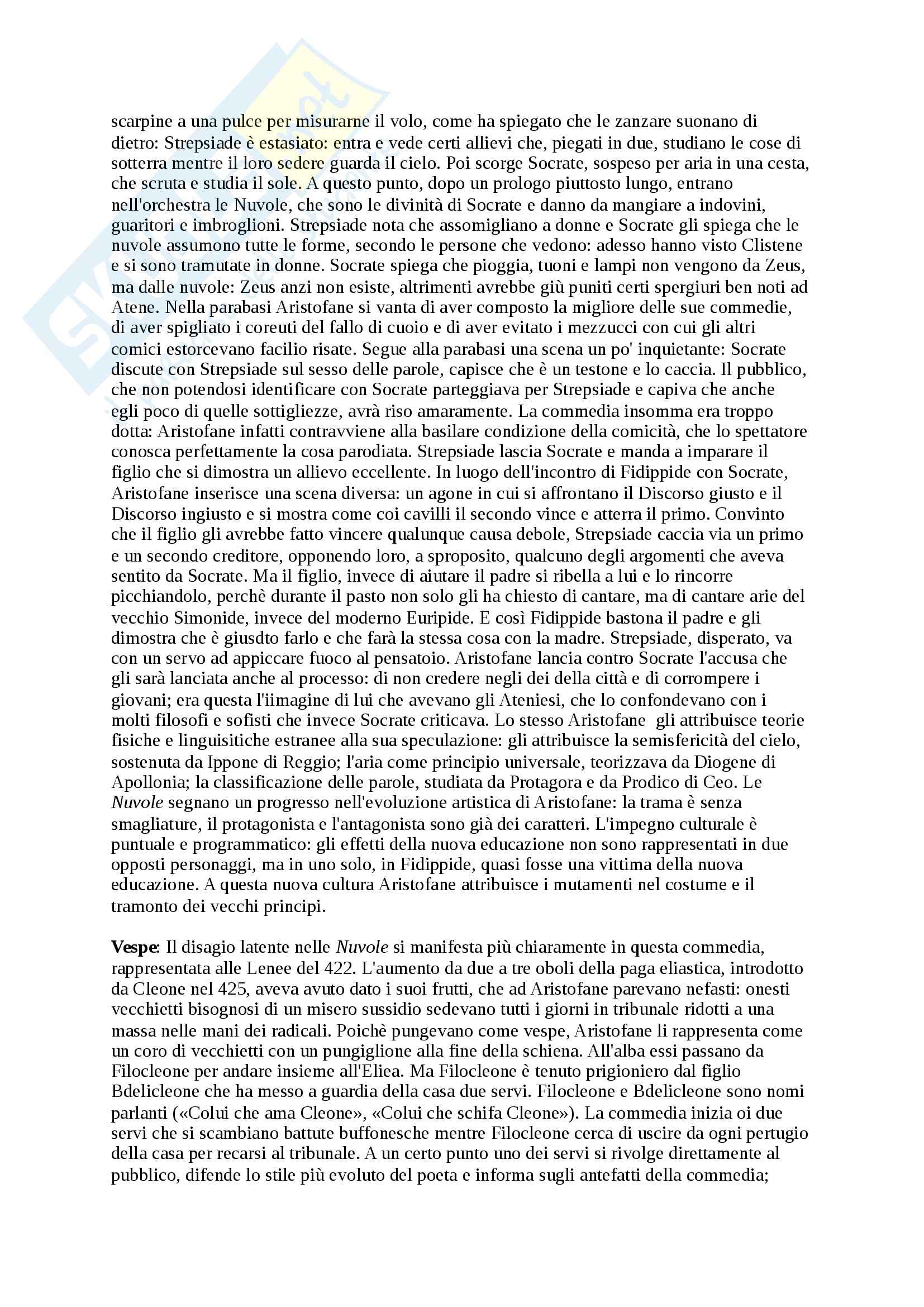 Riassunto esame letteratura greca, prof. Cozzoli, libro consigliato Storia e forme letteratura greca età classica, Privitera, Pretagostini Pag. 56