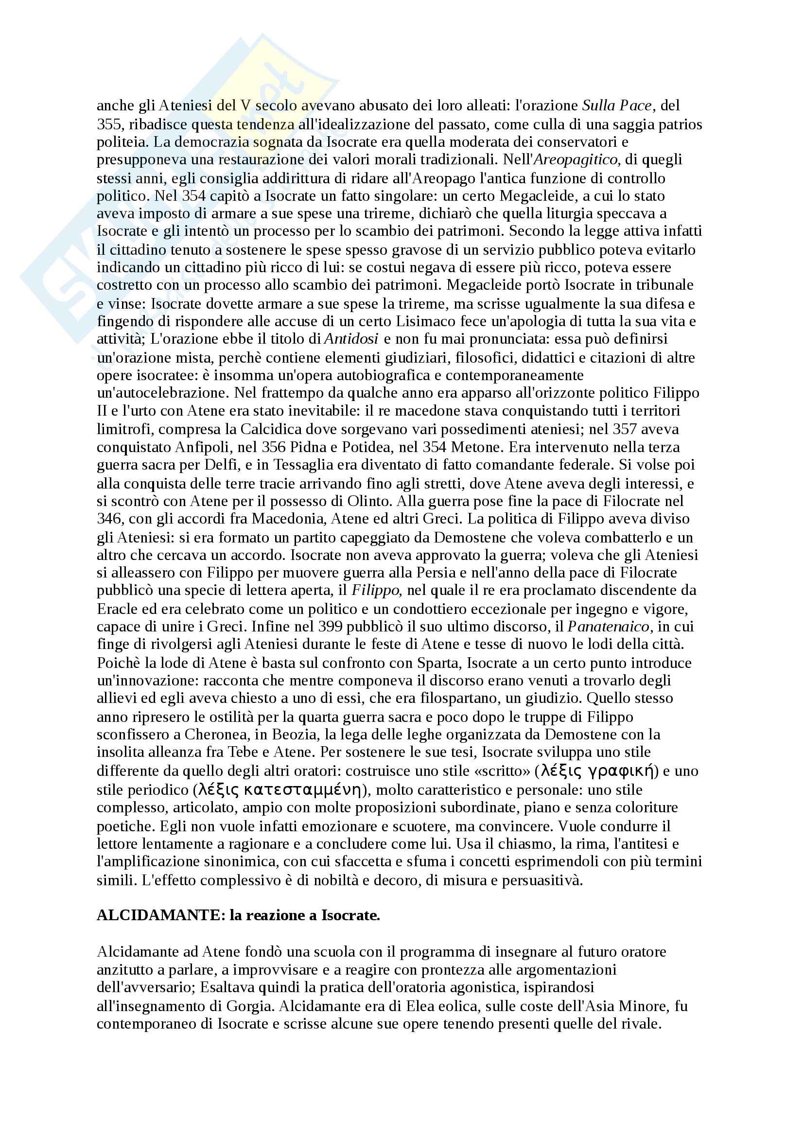 Riassunto esame letteratura greca, prof. Cozzoli, libro consigliato Storia e forme letteratura greca età classica, Privitera, Pretagostini Pag. 86